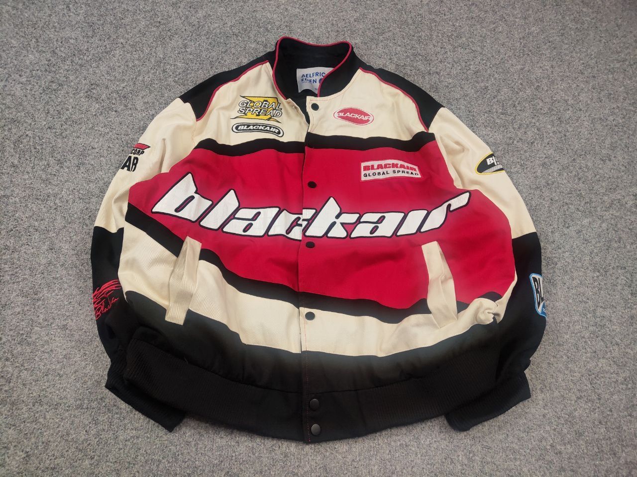 Vintage Aelfric Eden Blackair Vintage Racing Bomber Jacket Logo Y2K Size US M / EU 48-50 / 2 - 3 Thumbnail
