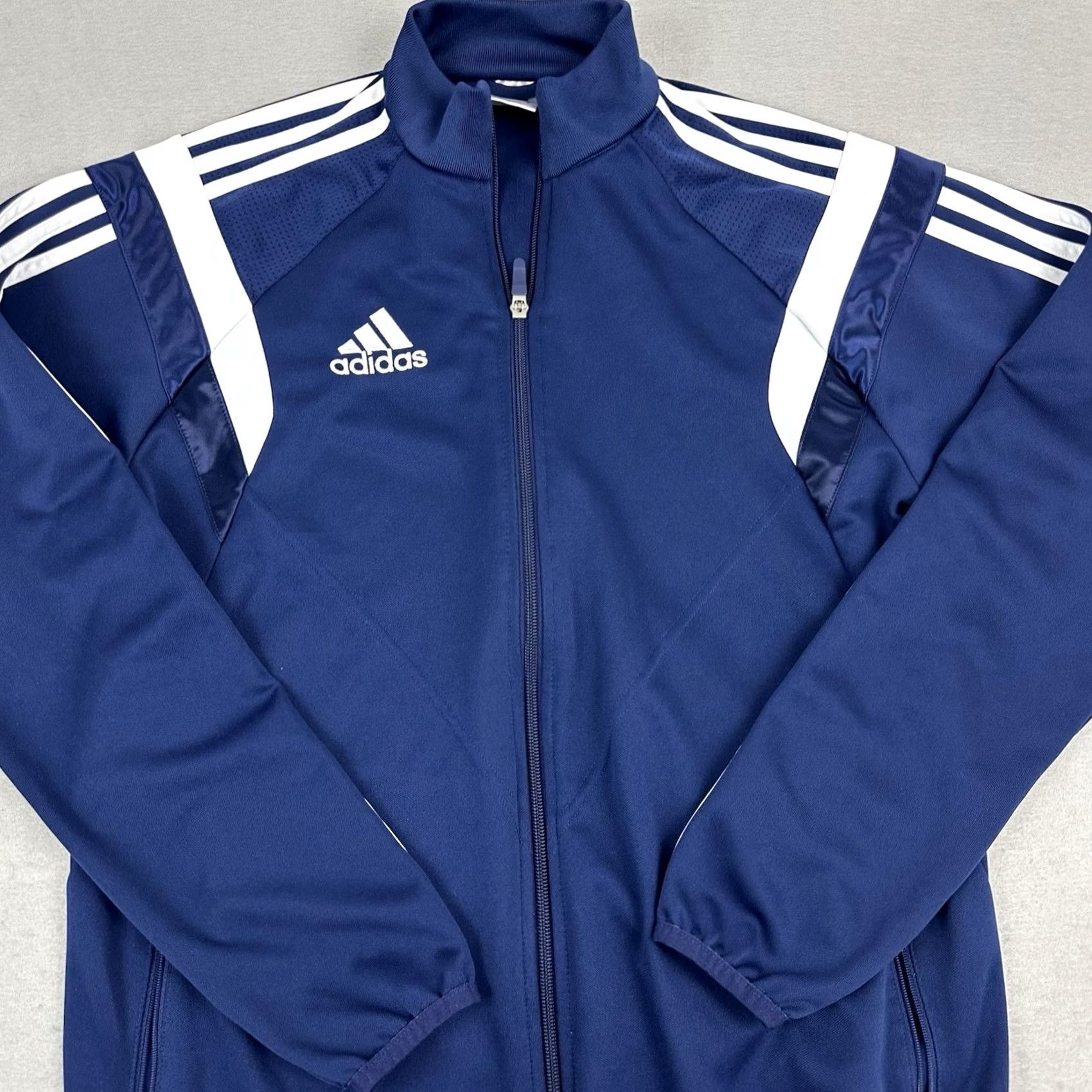 Adidas Adidas Track Jacket Mens Small Blue ClimaCool Full Zip Athletic 3 Stripes S Size US S / EU 44-46 / 1 - 2 Thumbnail