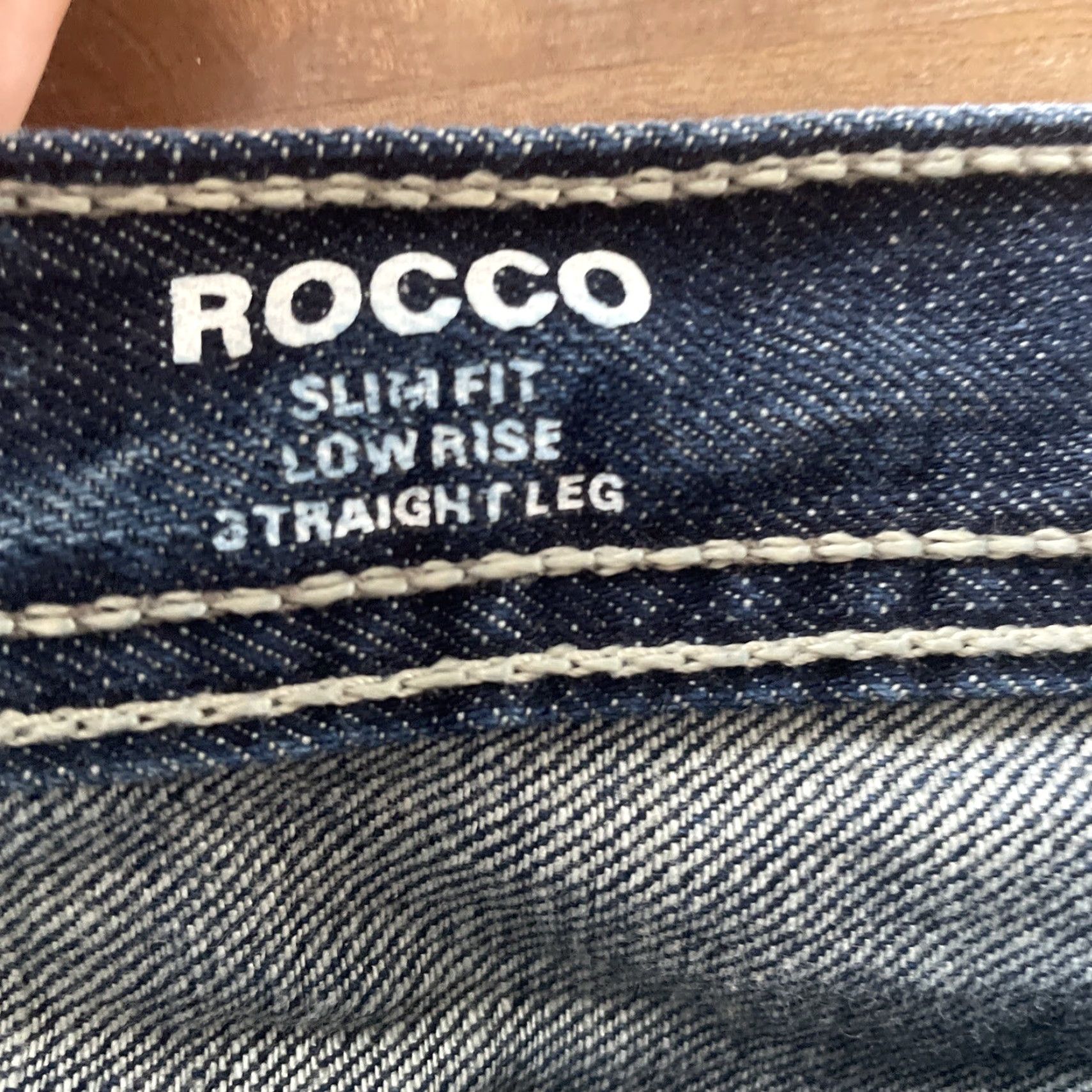 Express VINTAGE Express Jeans 36x26 Slim Straight 90s Rocco Low Rise Denim Blue Mens Size US 36 / EU 52 - 3 Thumbnail