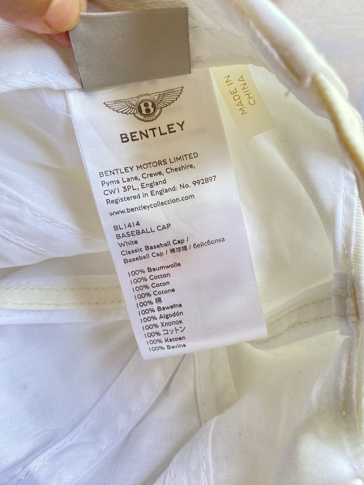 Bentley Bentley white cap Size ONE SIZE - 7 Thumbnail