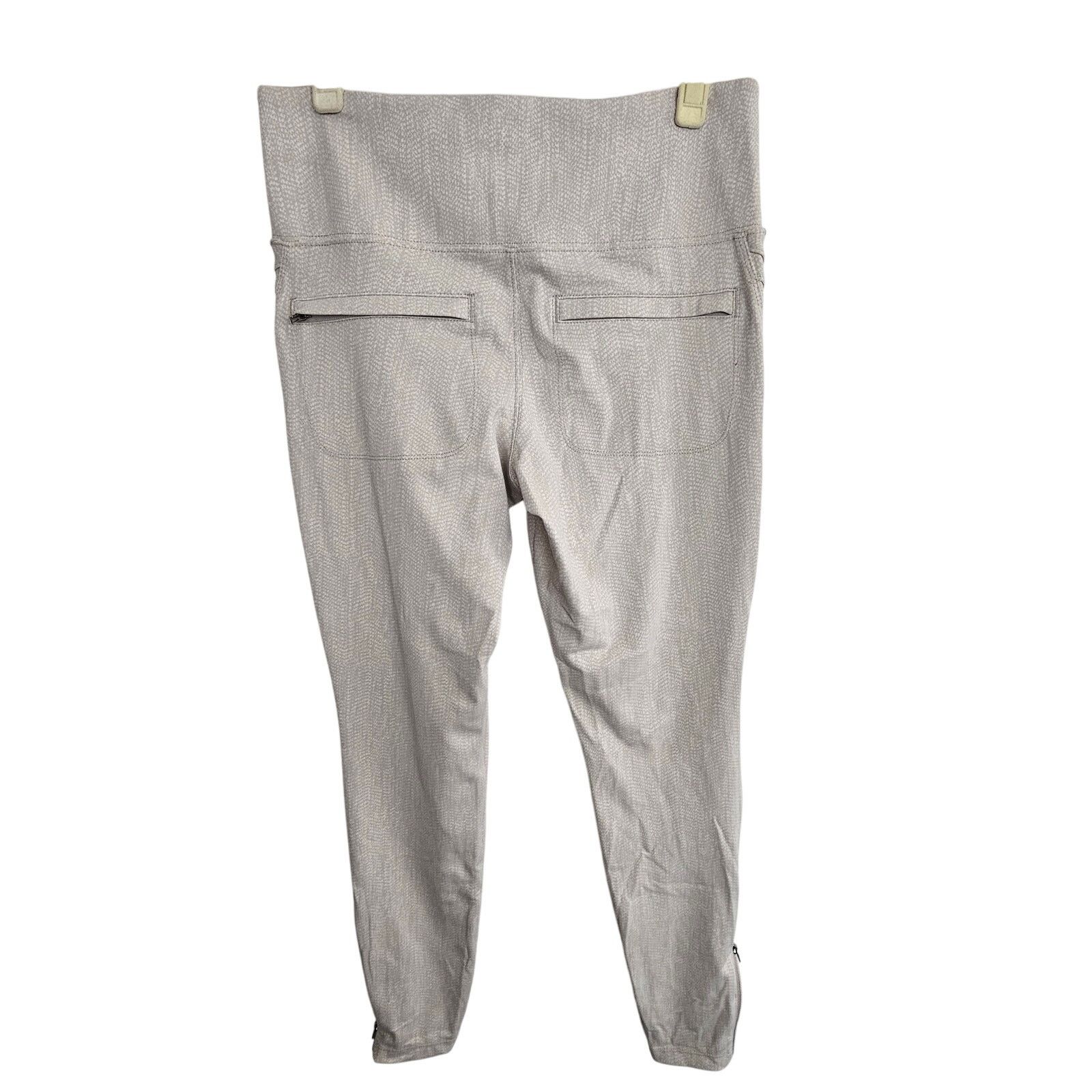 Athleta Athleta Leggings Women M Tan Delancey Textured Moto Tight Size 29" - 8 Thumbnail