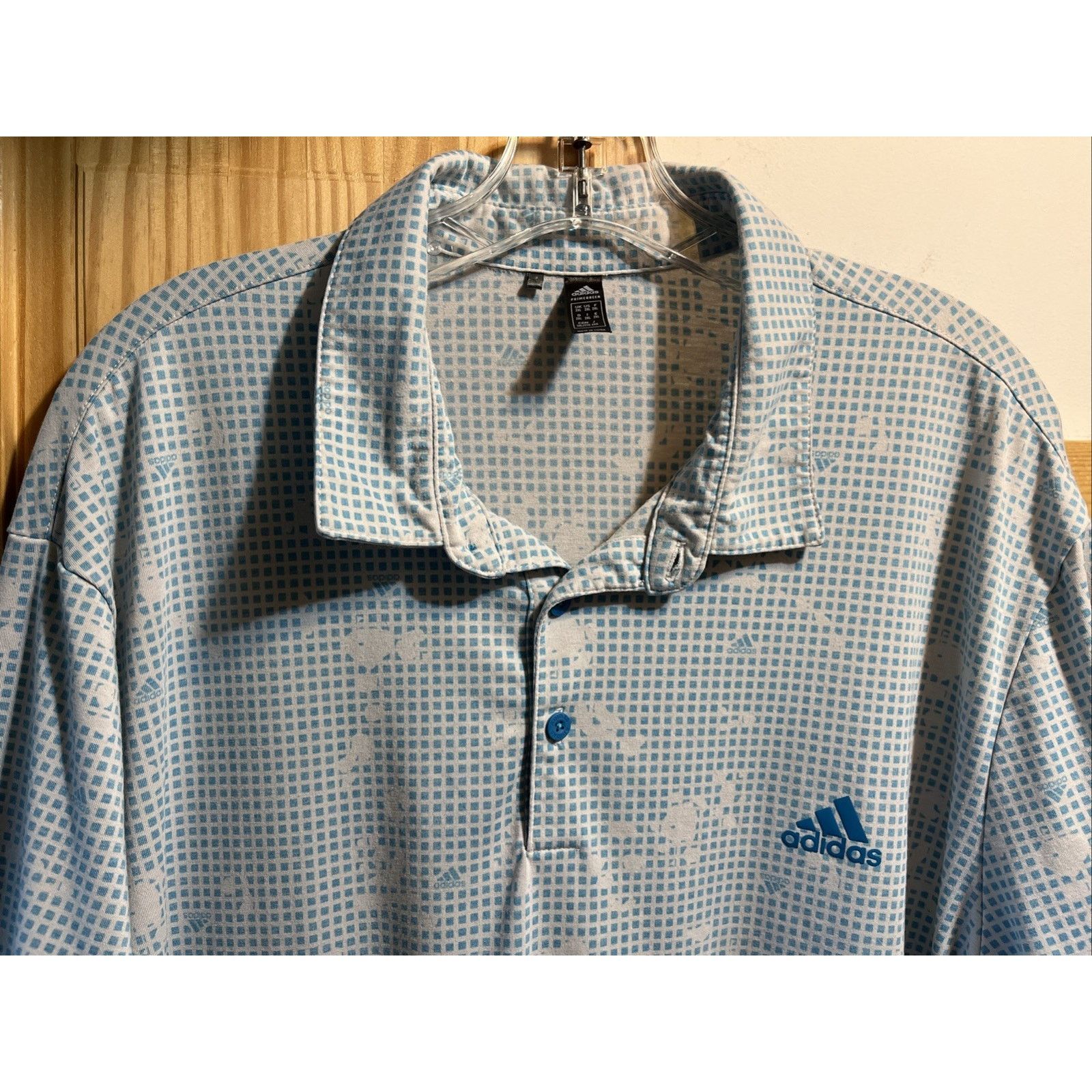 Adidas Adidas Primegreen Golf Polo Blue Burst Ivory Shirt Mens XXL Size US XXL / EU 58 / 5 - 5 Thumbnail