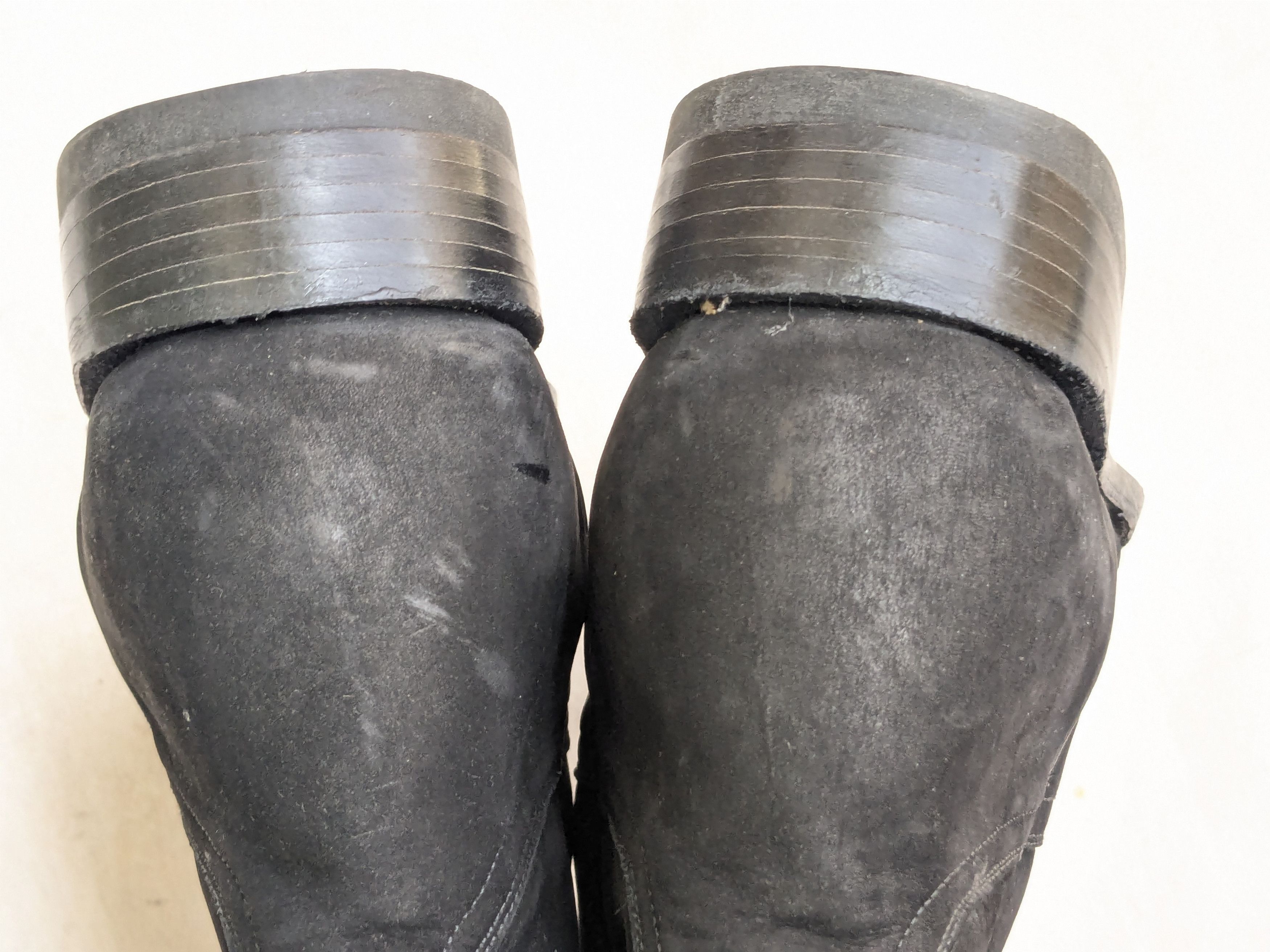 Genuine Leather El Canelo Cowboy Boots Black Suede 10 Leather Botas Size US 10 / EU 43 - 15 Thumbnail
