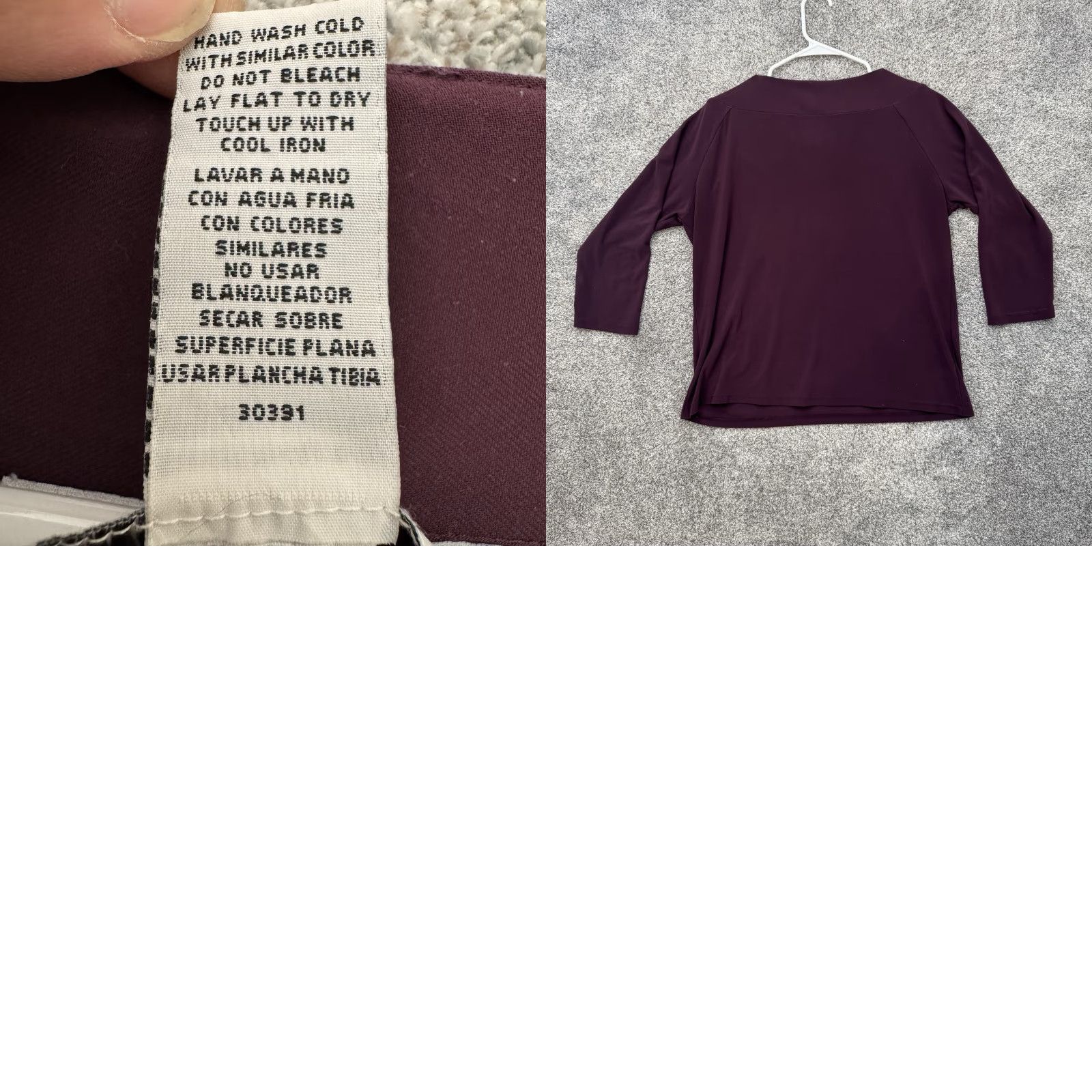 Vintage Sag Harbor Blouse L Purple Womens Blouse Office Business Casual Retro Y2K Elegant Classic Party/Cocktail Workwear Size L / US 10 / IT 46 - 8 Thumbnail