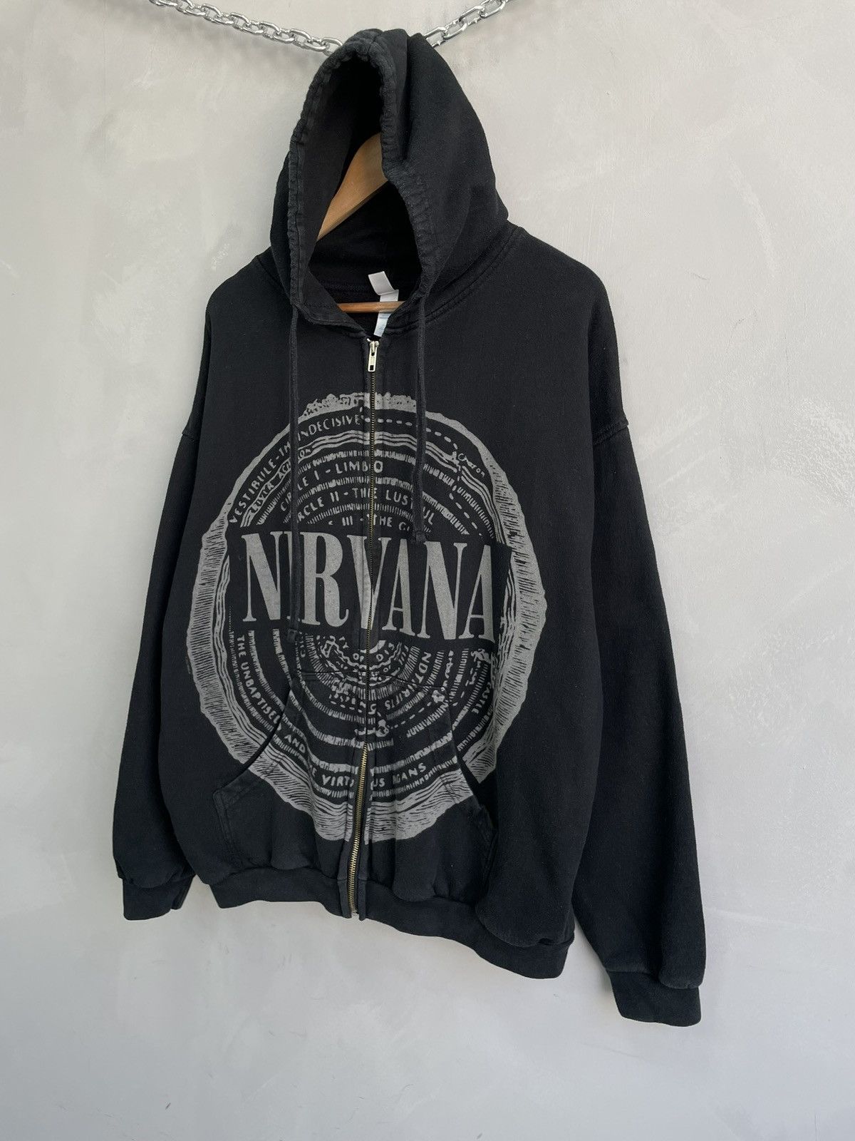 Tultex Rare Nirvana 90s tour hoodie Size US XL / EU 56 / 4 - 2 Thumbnail