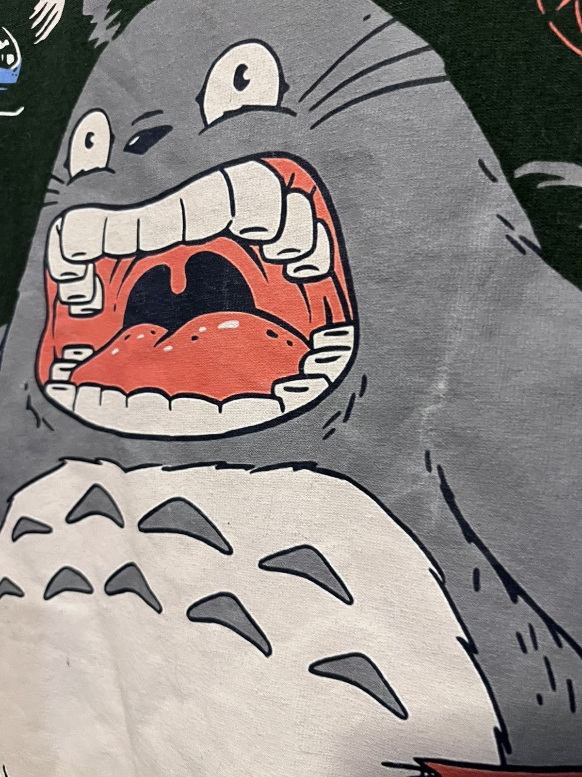 Japanese Brand × Vintage Totoro green tee Size US XXL / EU 58 / 5 - 2 Thumbnail