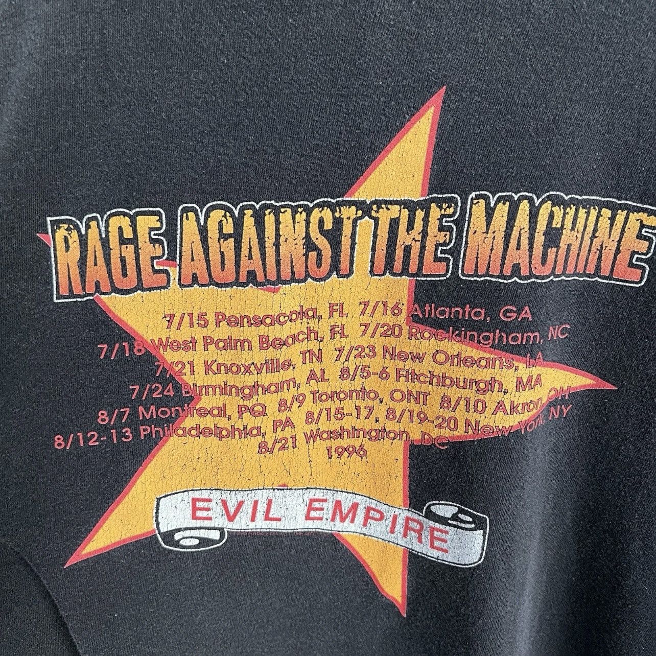Rage Against The Machine 1996 Rage Against The Machine Evil EmpireTour T Shirt Size US XL / EU 56 / 4 - 3 Thumbnail