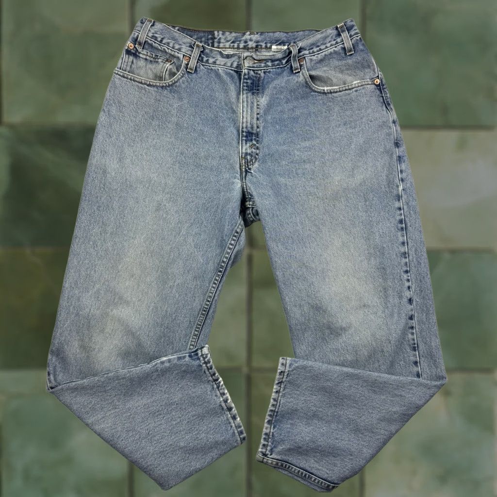 Levi's VINTAGE Levis 560 Loose Tapered Pants Adult 36x30 Blue 90s American Red Tab Mens Hipster Size US 36 / EU 52 - 1 Thumbnail
