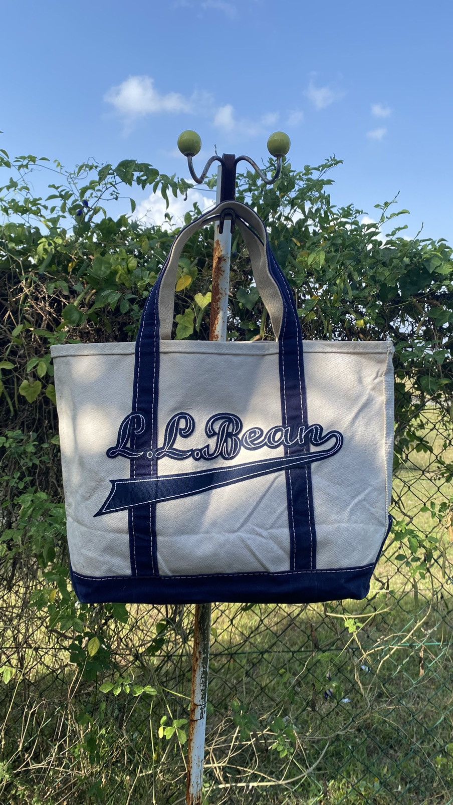 L.L. Bean × Vintage L.L. Bean Boat And Tote Heavy Canvas Bag Made in USA Size ONE SIZE - 1 Thumbnail