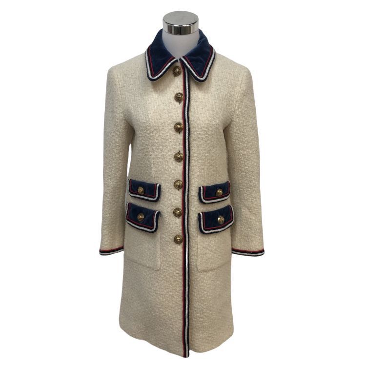 Gucci Gucci Tweed Wool Blend Coat Size 38 Size XS / US 0-2 / IT 36-38 - 1 Thumbnail