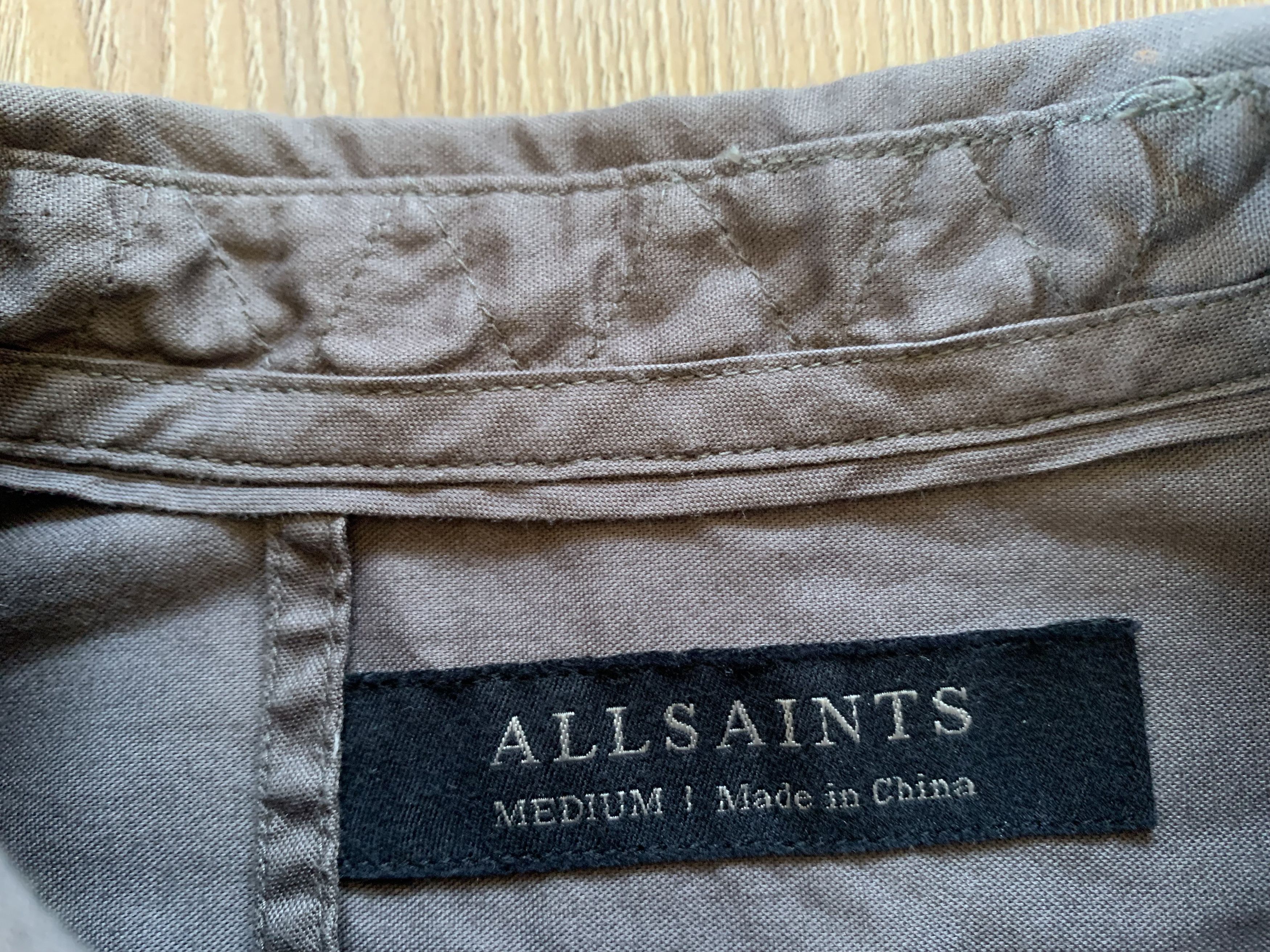 Allsaints Allsaints Redondo Men's Cotton Long Sleeve Shirt Size US M / EU 48-50 / 2 - 6 Thumbnail