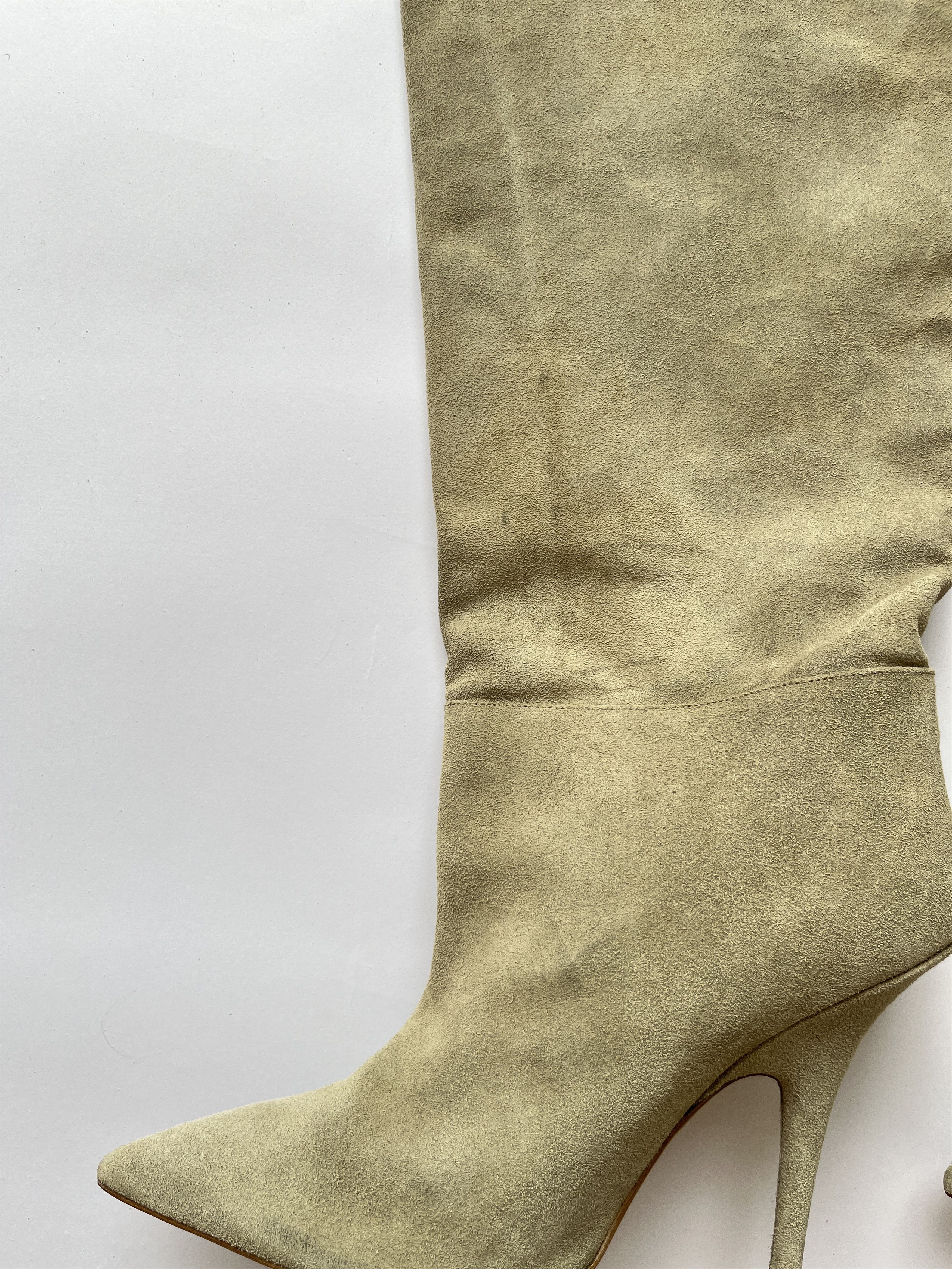 Yeezy ⚡️QUICK SALE⚡️2018 Yeezy Season 7 Beige Suede High Boots Size US 9 / IT 39 - 9 Thumbnail