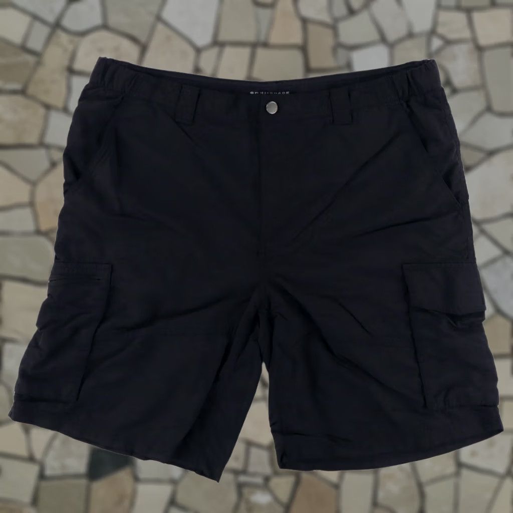 Vintage Columbia Omni-Shade Nylon Shell Cargo Shorts Black Men's 40 Size US 40 / EU 56 - 1 Thumbnail