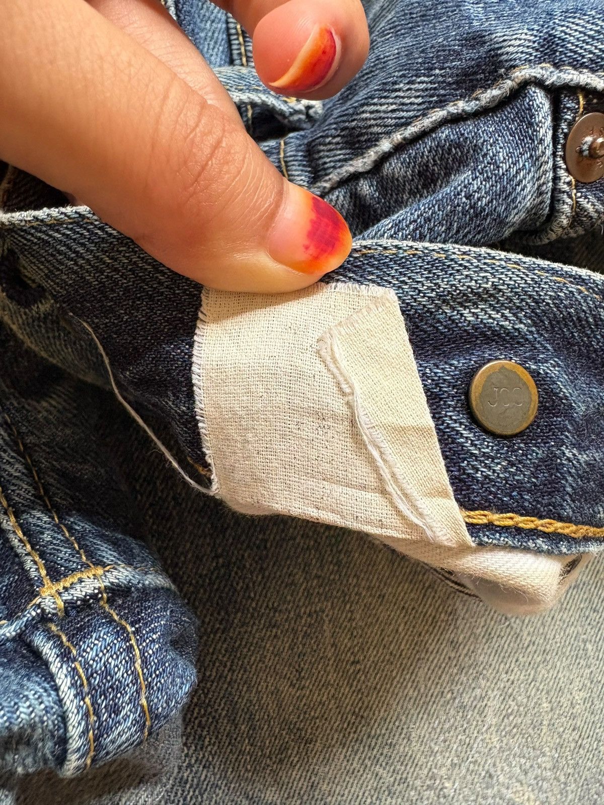 Levi's Vintage 80s Levis 702 Selvedge Buckle Back Distress Jean Size US 31 - 10 Thumbnail