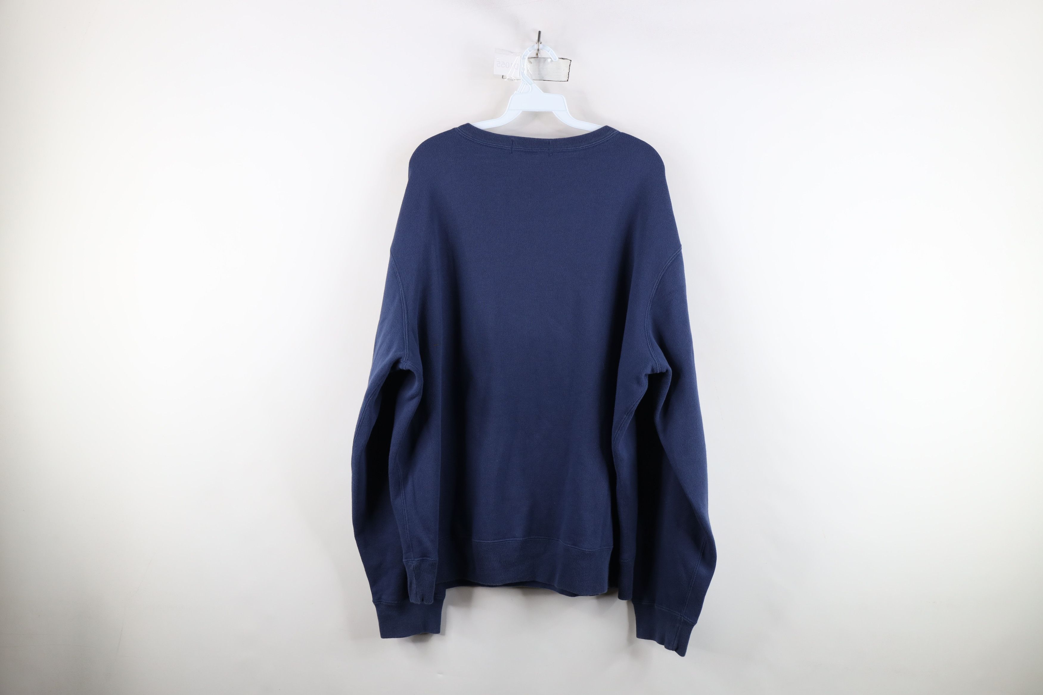 Polo Ralph Lauren Vintage 90s Ralph Lauren Pony Logo Crewneck Sweatshirt Blue Size US XL / EU 56 / 4 - 11 Thumbnail