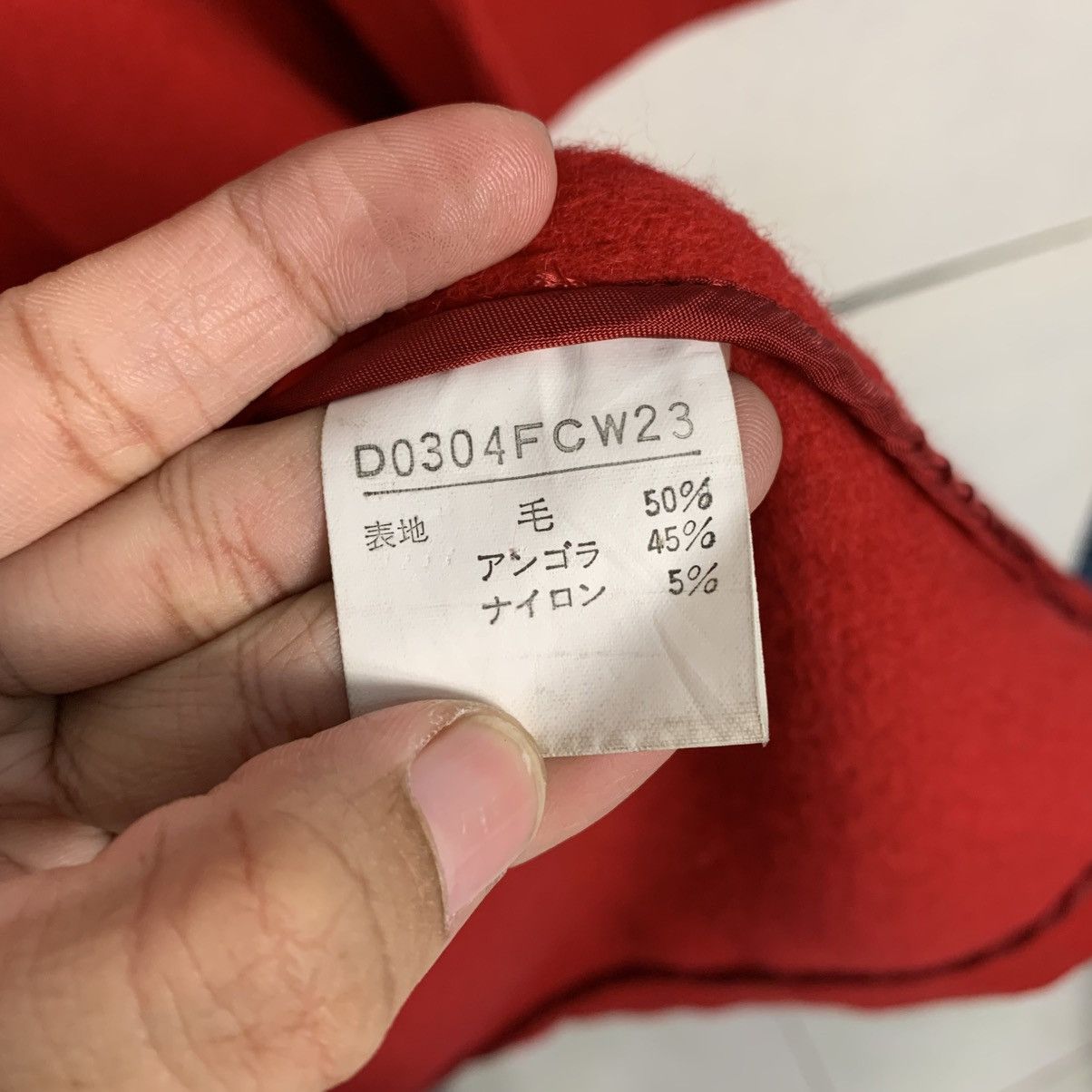 Japanese Brand Mademoiselle Non Non Red Wool Duffle Coat Size M / US 6-8 / IT 42-44 - 16 Thumbnail