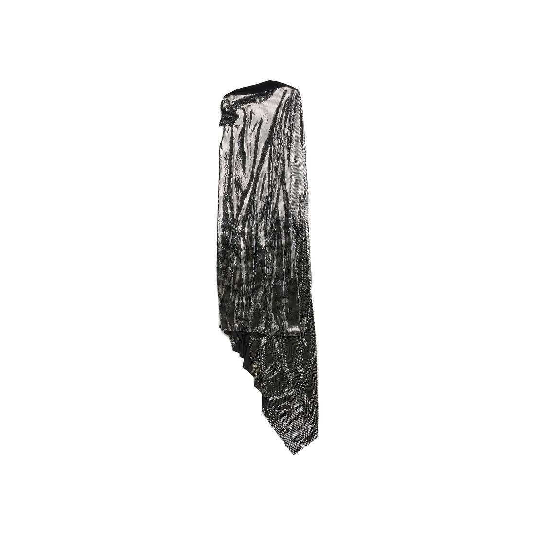 Balenciaga o1s1rm0825 Minimal Gown in Black Size XS / US 0-2 / IT 36-38 - 6 Thumbnail