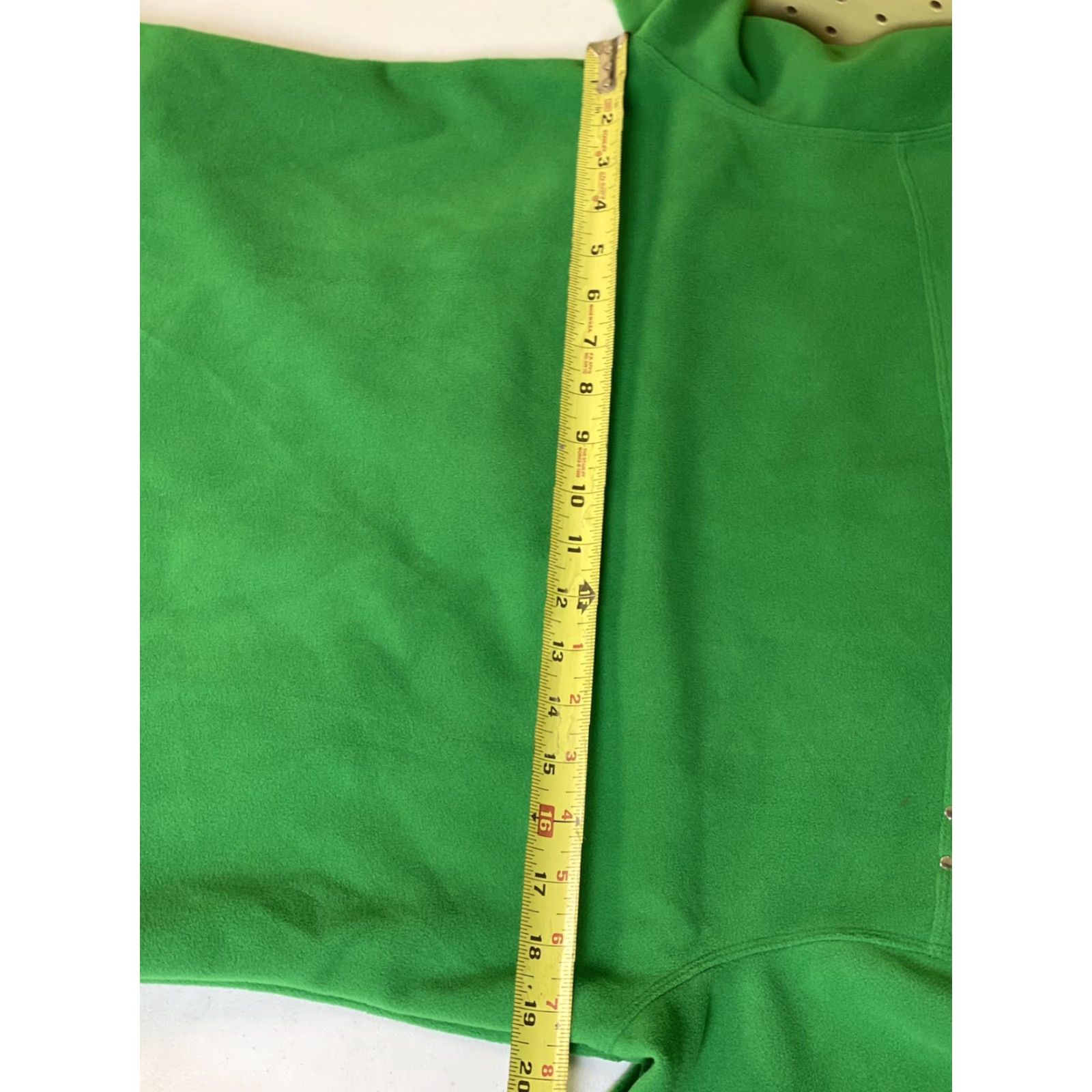 Vintage Volkl Pure Fleece Zip Up Hooded Jacket Women’s 12 Green Regular Front Full Zip Casual Winter Spring Fall Mens Womens Girls Boys Size XL / US 12-14 / IT 48-50 - 7 Thumbnail