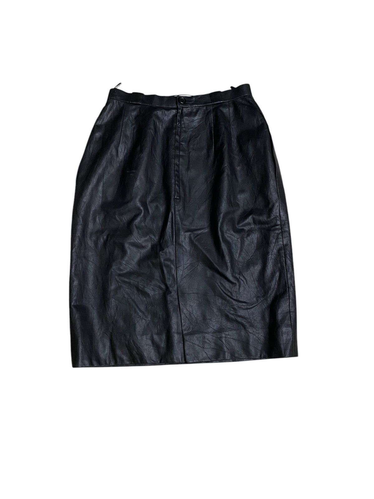 Christian Dior Monsieur × Dior × Vintage Vintage Christian Dior Leather Skirt Size 27" / US 4 / IT 40 - 2 Thumbnail