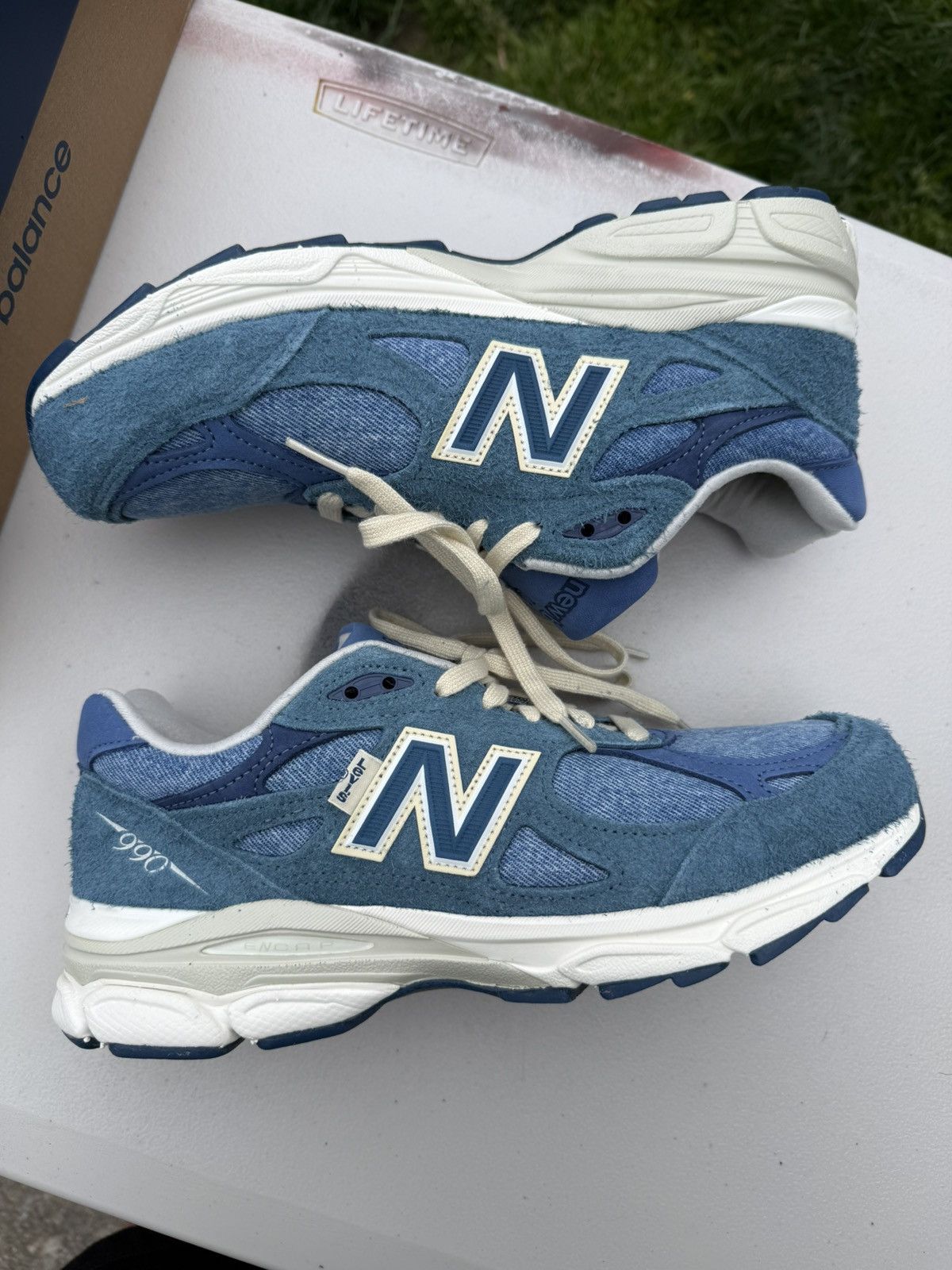 Levi's × New Balance New Balance x Levi’s 990v3 “Mallard Blue” Made In USA 🦆👖 Size US 8 / EU 41 - 5 Thumbnail