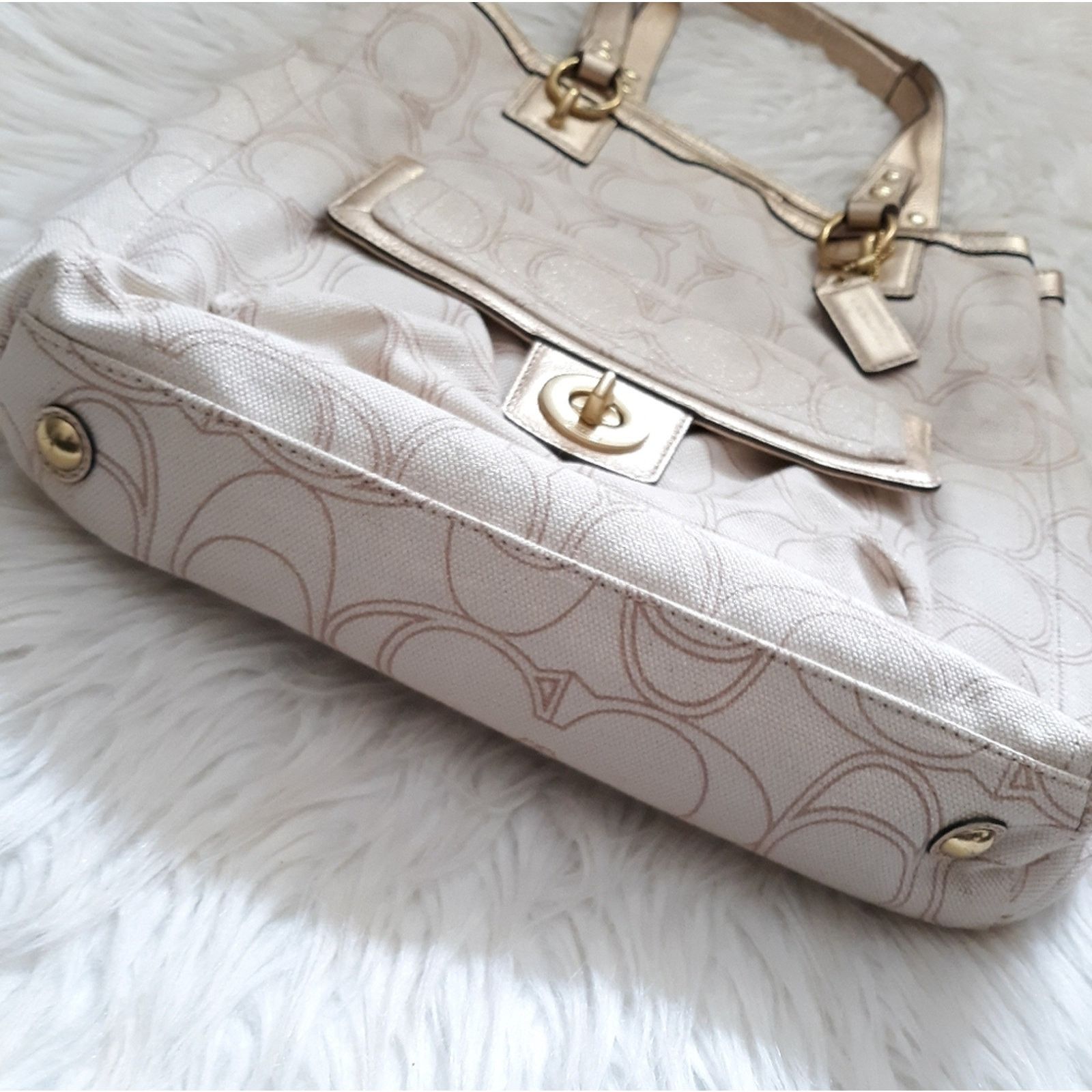 Coach Coach Penelope Linen/Leather Handbag Size ONE SIZE - 7 Thumbnail