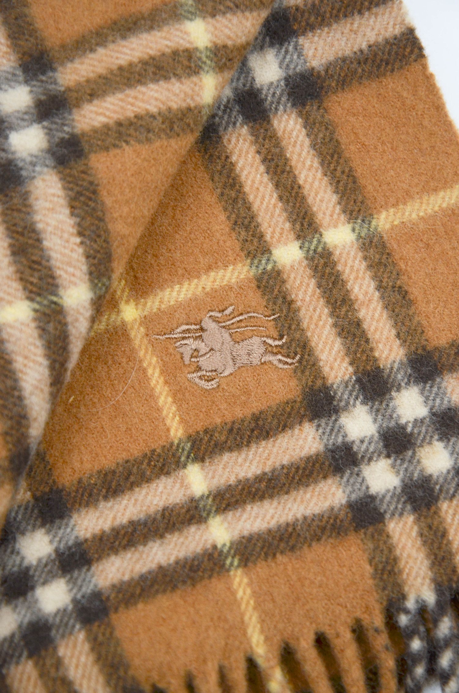 Burberry Burberry London Nova Check Lambswool Scarf – Camel Size ONE SIZE - 5 Thumbnail