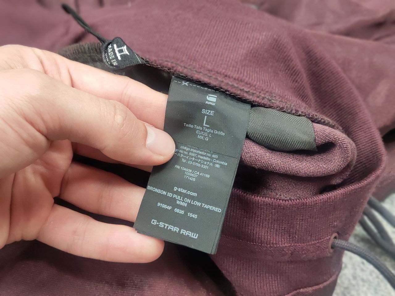 G-Star G Star Raw Bronson 3D Pull on Low Tapered Burgundy Pants Size 34" / US 12 / IT 48 - 14 Thumbnail