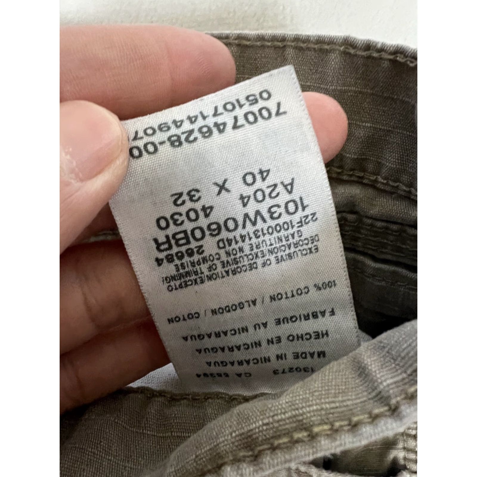 Wrangler VINTAGE Wrangler RIGGS Workwear Cargo Pants Mens 32x30 Beige Stain 90s Grunge Logo Size US 32 / EU 48 - 7 Thumbnail