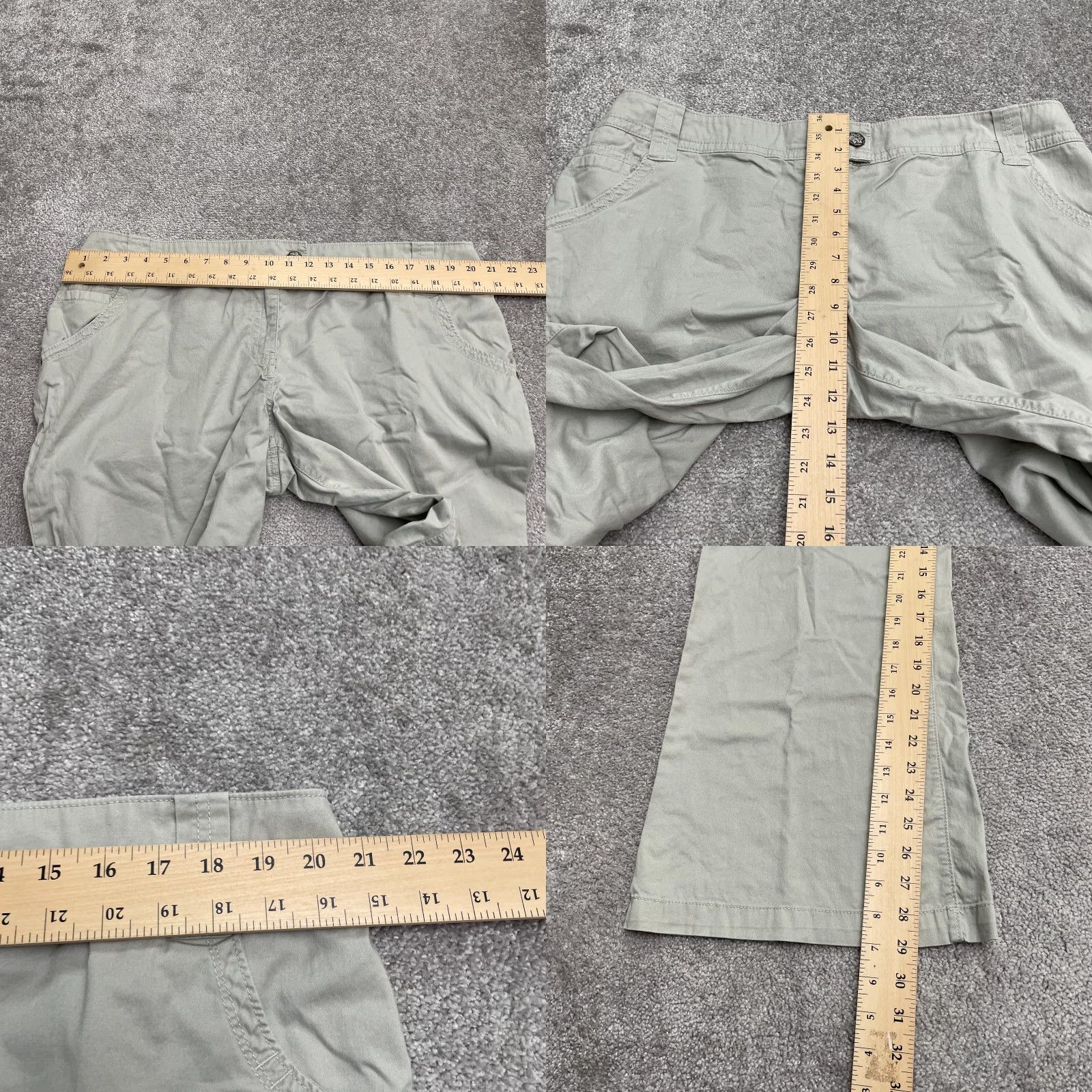 Avenue Avenue Signature Pants Womens 18 Beige Chino Wide Leg Mid Rise Pockets 41x29 Size 40" / US 18 - 9 Thumbnail