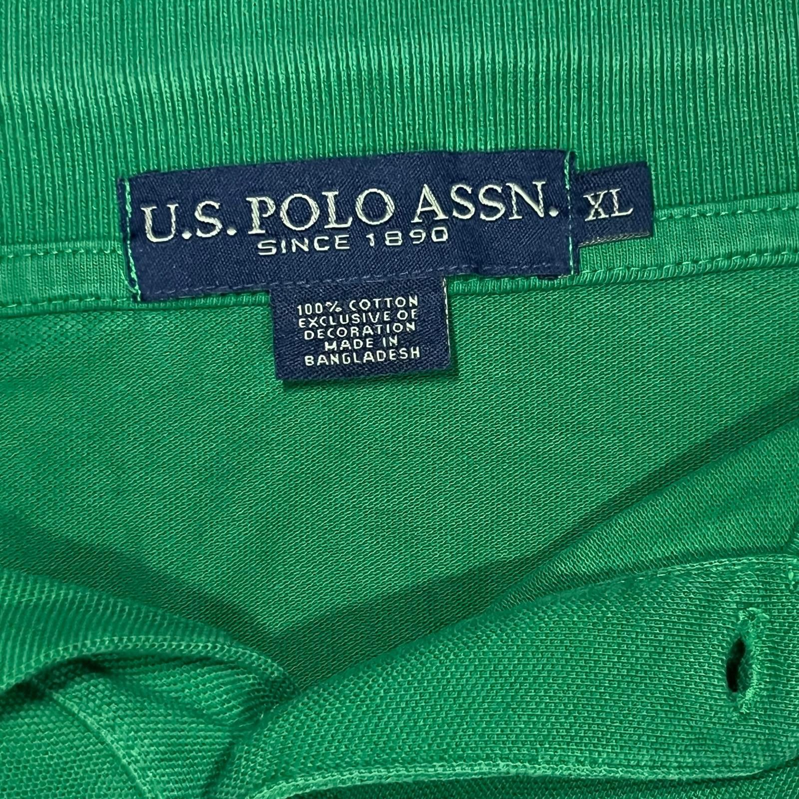 U.S. Polo Assn. 💚 U.S. Polo Assn. 🏇 Classic Green Polo Shirt – XL Size US XL / EU 56 / 4 - 3 Thumbnail