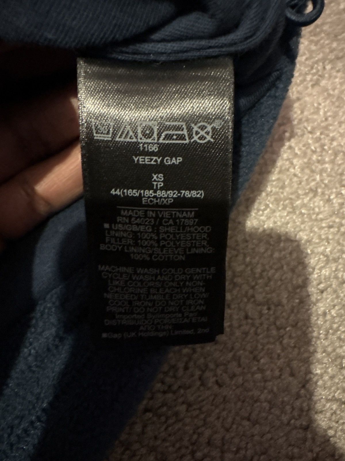 Balenciaga × Gap × Yeezy Polar fleece padded hoodie Size US XS / EU 42 / 0 - 4 Thumbnail