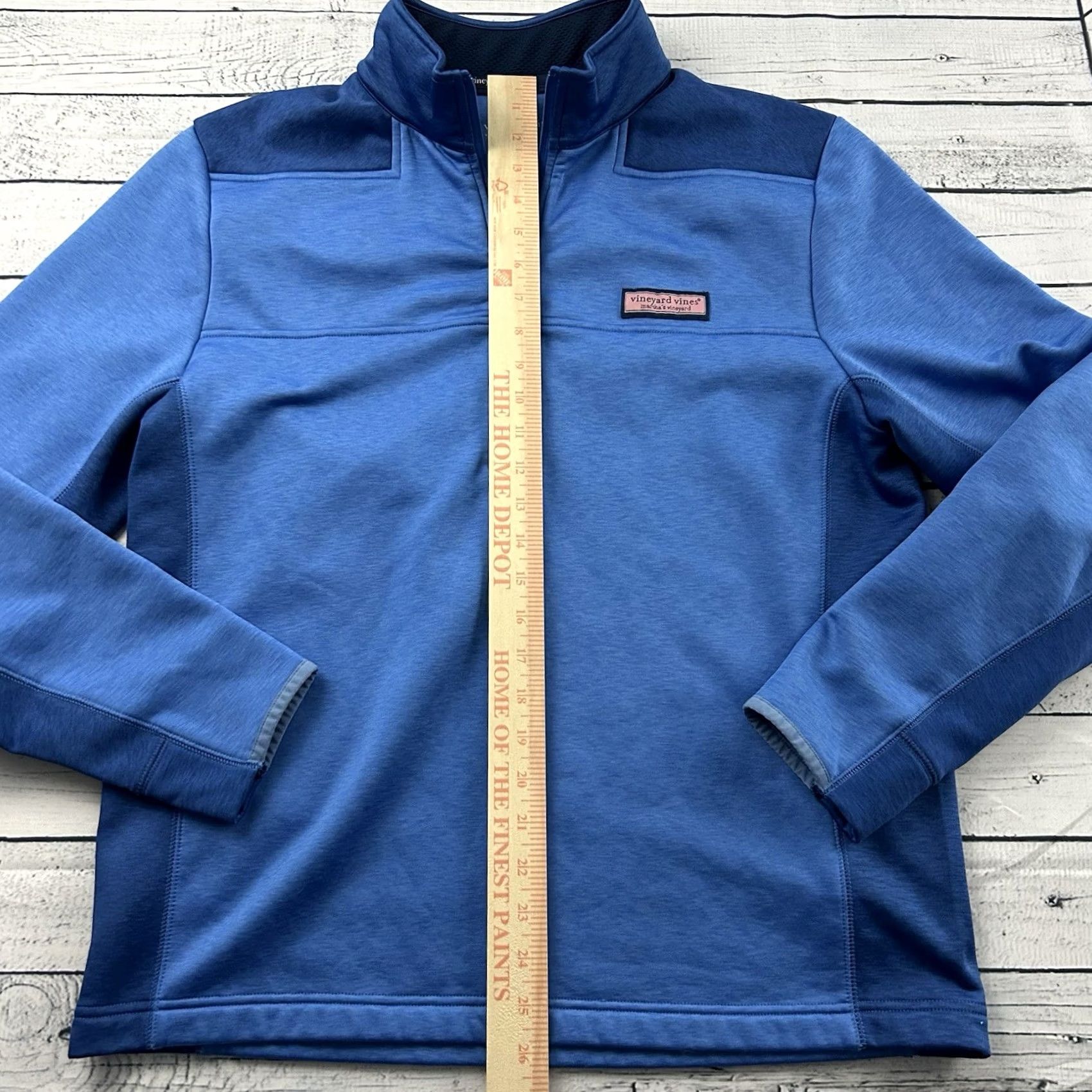 Vineyard Vines Vineyard Vines Jacket Fleece Lined 1/4 Zip Pullover Blue Men's M Size US M / EU 48-50 / 2 - 4 Thumbnail