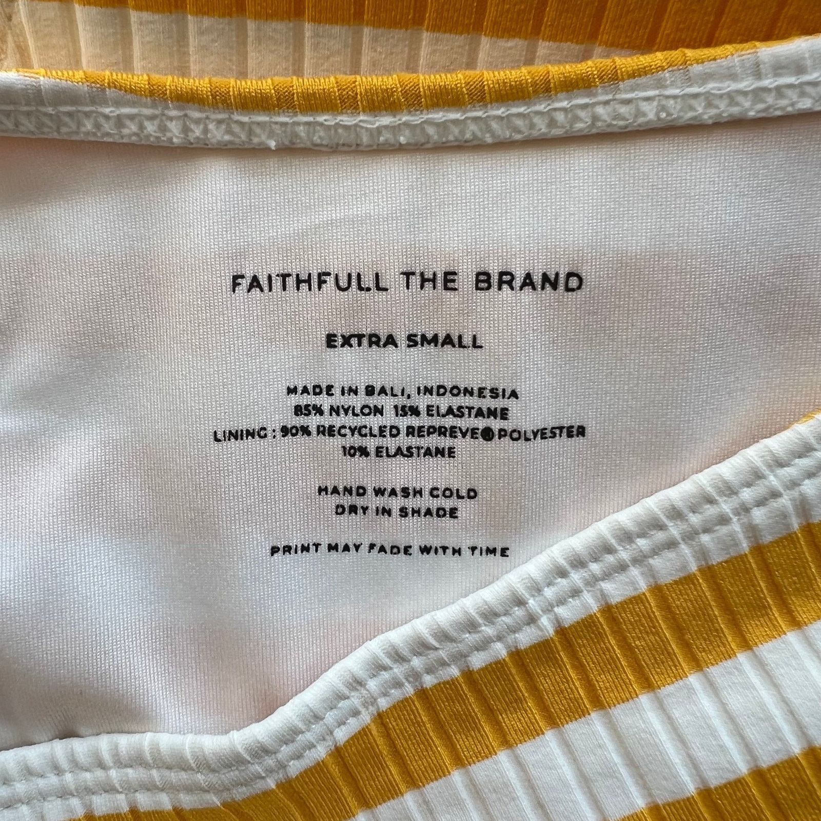 Other Faithfull the Brand Marigold Two-Piece Bikini Set, US2/XS Size ONE SIZE - 15 Thumbnail