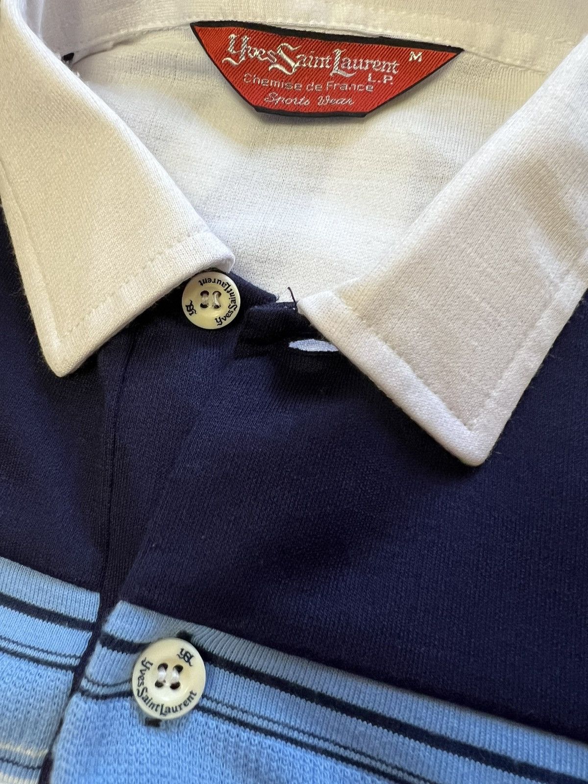 Vintage × Yves Saint Laurent Yves Saint Laurent polo t-shirt rare luxury vintage 80’s Size US M / EU 48-50 / 2 - 7 Thumbnail