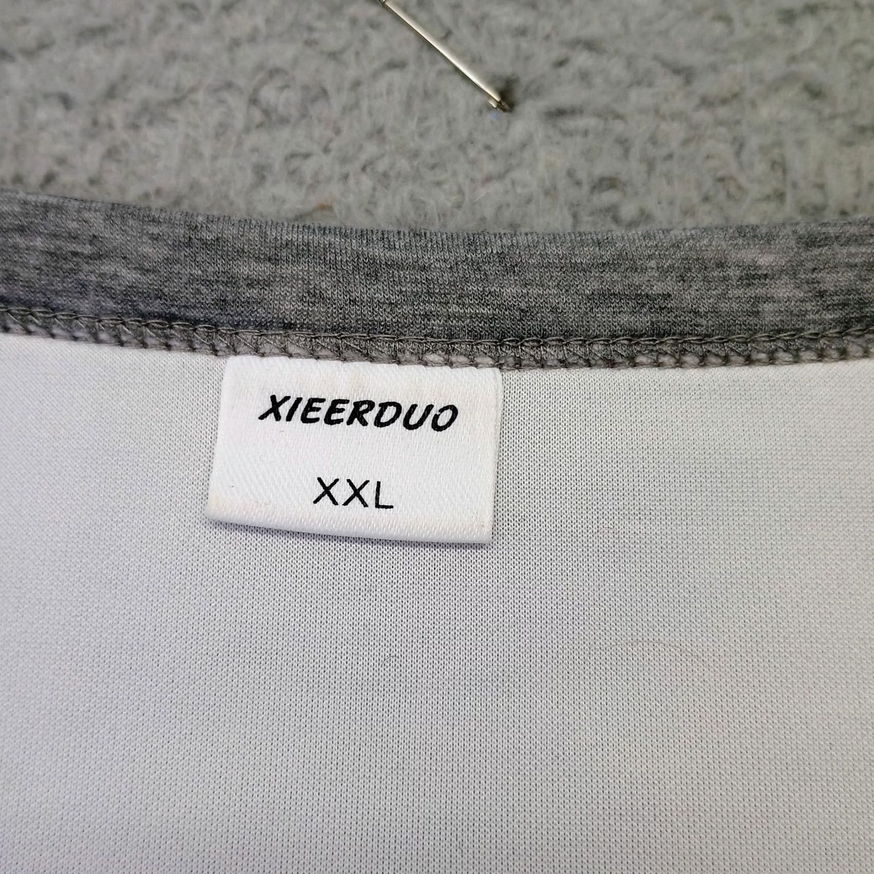 Vintage Xieerduo Sweatshirt Womens XXL Gray Stretch Classic Fit Round Neck Size XXL / US 16-18 / IT 52-54 - 6 Thumbnail