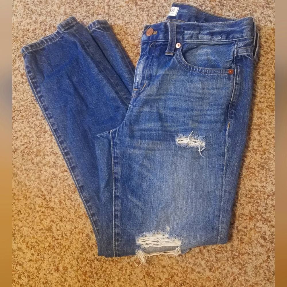 Madewell Madewell Blue Distressed Women's Jeans Size 26 Size 26" / US 2 / IT 38 - 1 Thumbnail