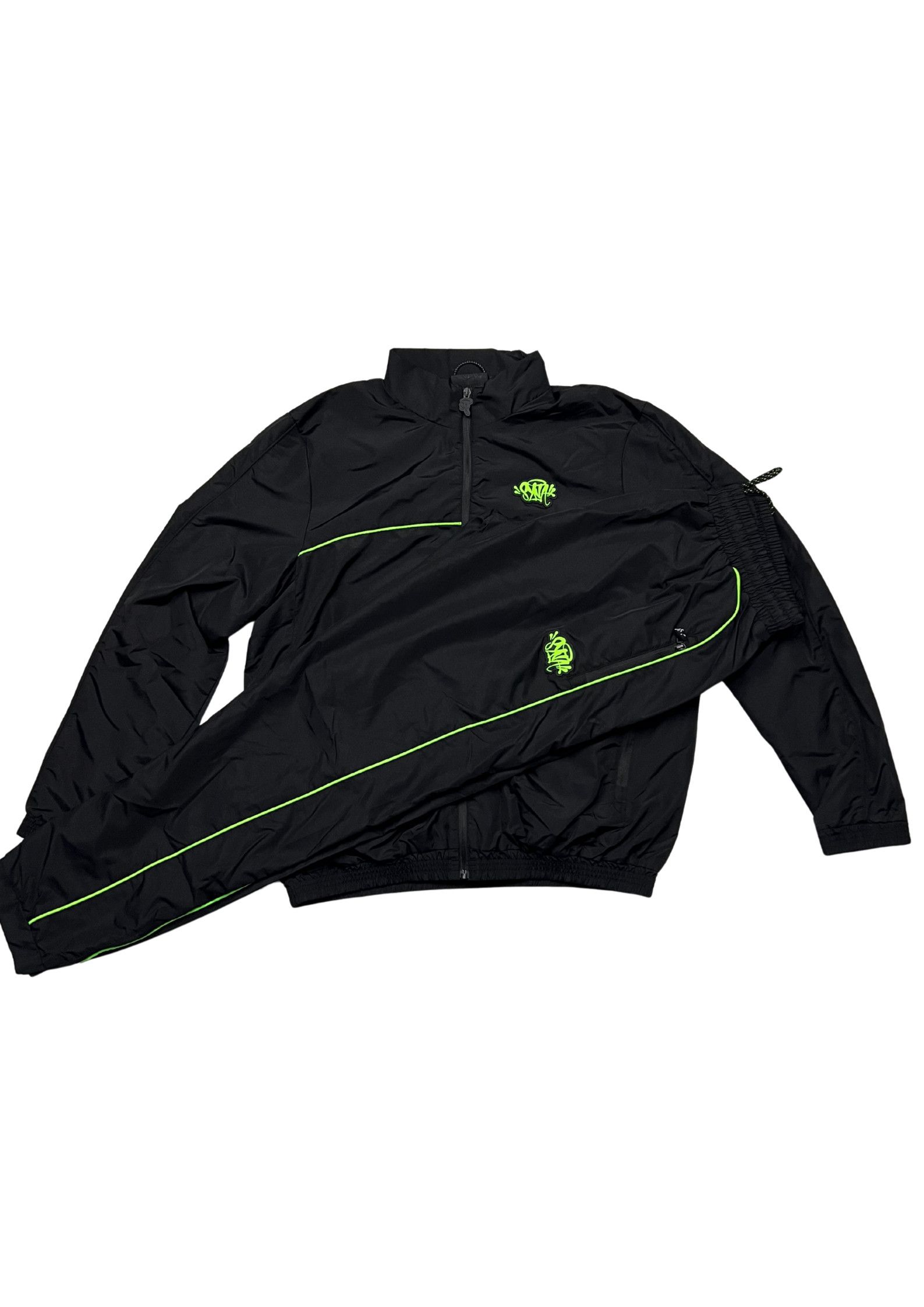 Syna World Syna World Shell Tracksuit “BLACK / GREEN” CHECK 