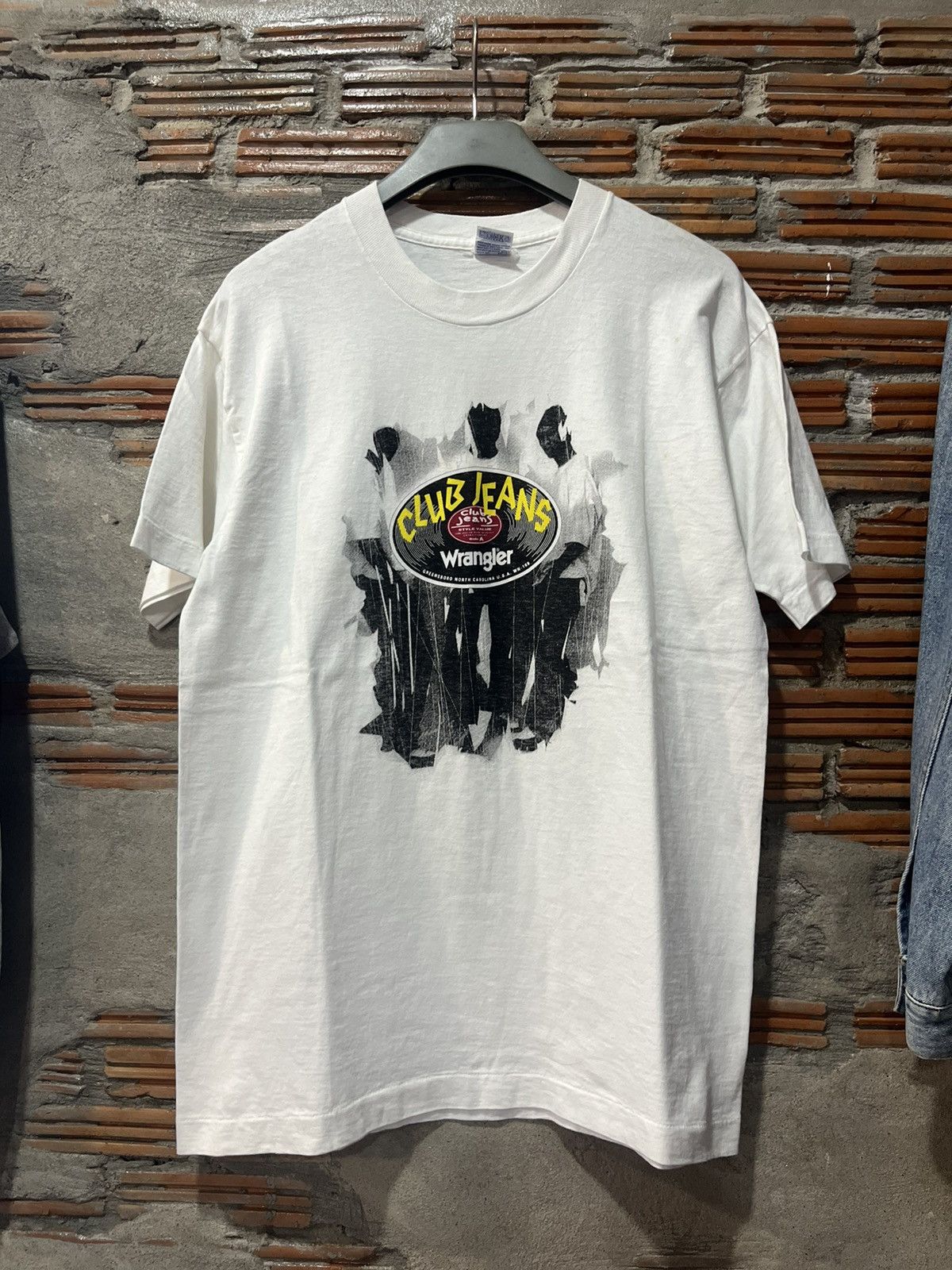 Wrangler Vintage Wrangler CLUB JEANS Blue Bell 90’s Tshirt Size US L / EU 52-54 / 3 - 2 Thumbnail