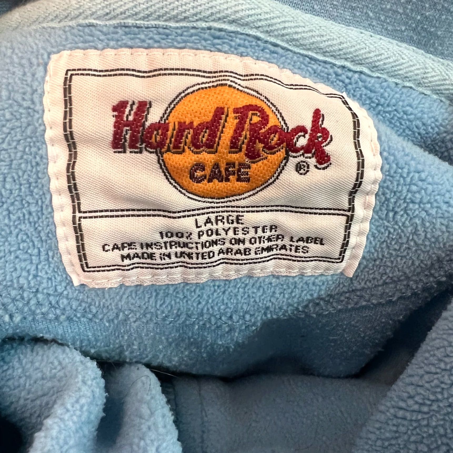 Hard Rock Cafe Hard Rock Café Jacket Women Blue Full Zip Hoodie Fleece Size L / US 10 / IT 46 - 6 Thumbnail