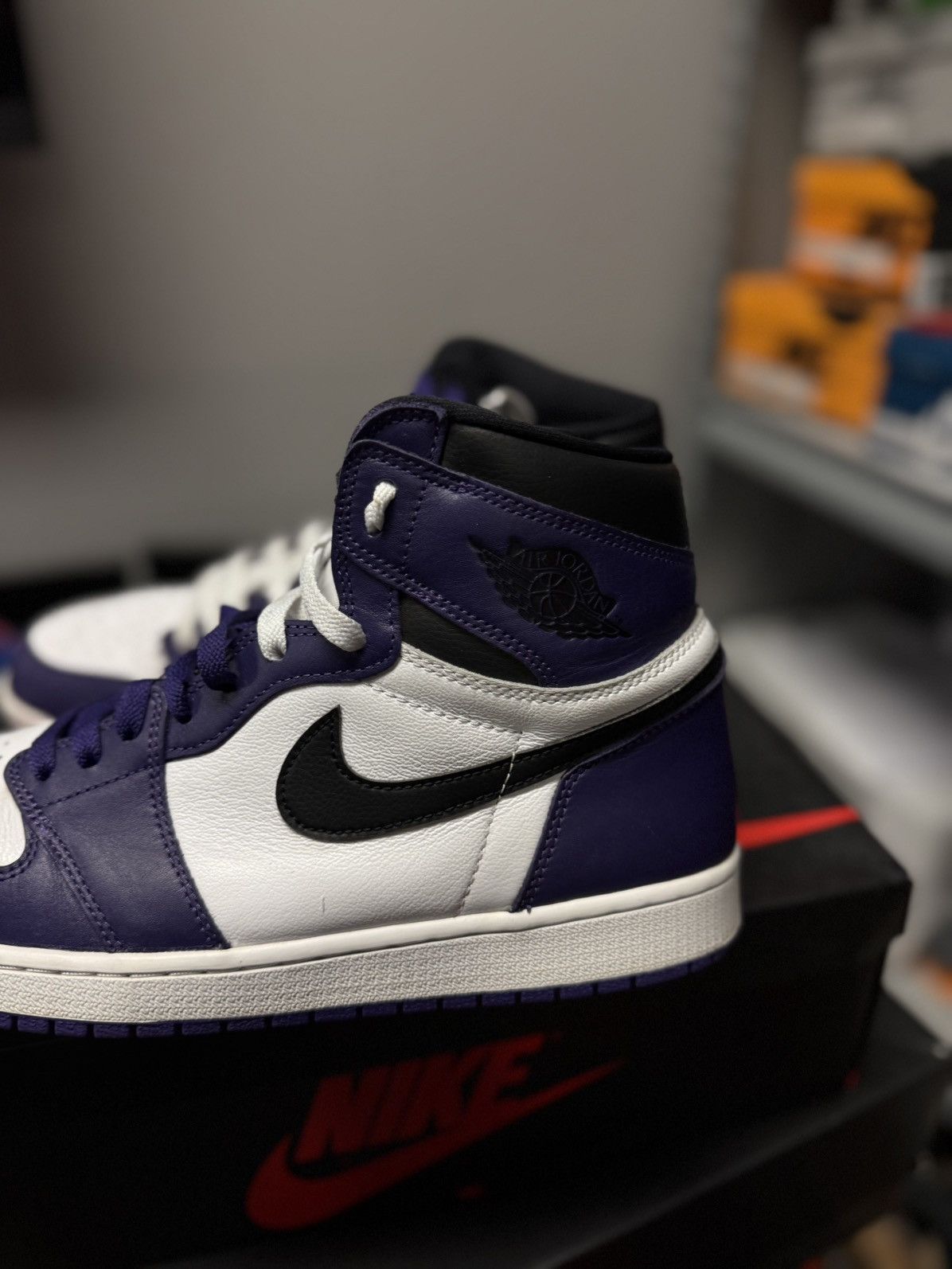 Jordan Brand × Nike Jordan 1 High Court Purple Size 13 (555088-500) 🧼 Size US 13 / EU 46 - 9 Thumbnail