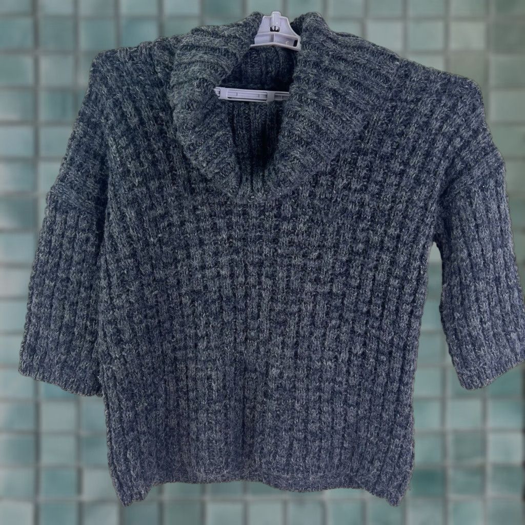 Massimo Dutti Massimo Dutti Wool Blend Cable Knit Sweater Womens Sioze S Blue Size S / US 4 / IT 40 - 1 Thumbnail