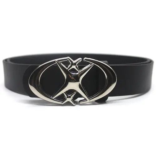 image of Unbrnd Punk Moon Star Buckle Belt Design Cross Metal Vintage Gothic in Black, Women's