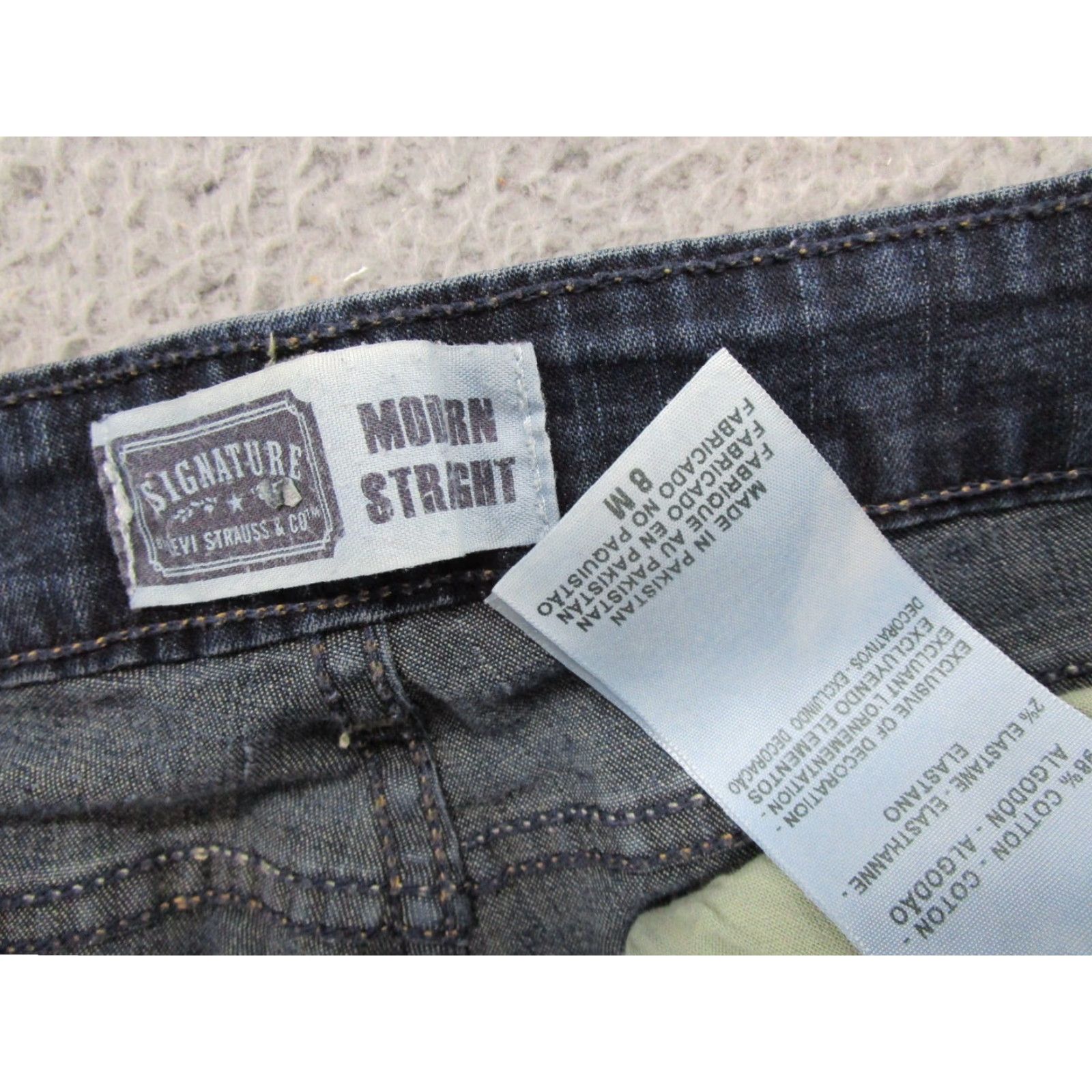 Levi's VINTAGE Levi's Modern Straight Blue Denim Jeans Women 8 Stretch Cotton Size 30" / US 8 / IT 44 - 4 Thumbnail