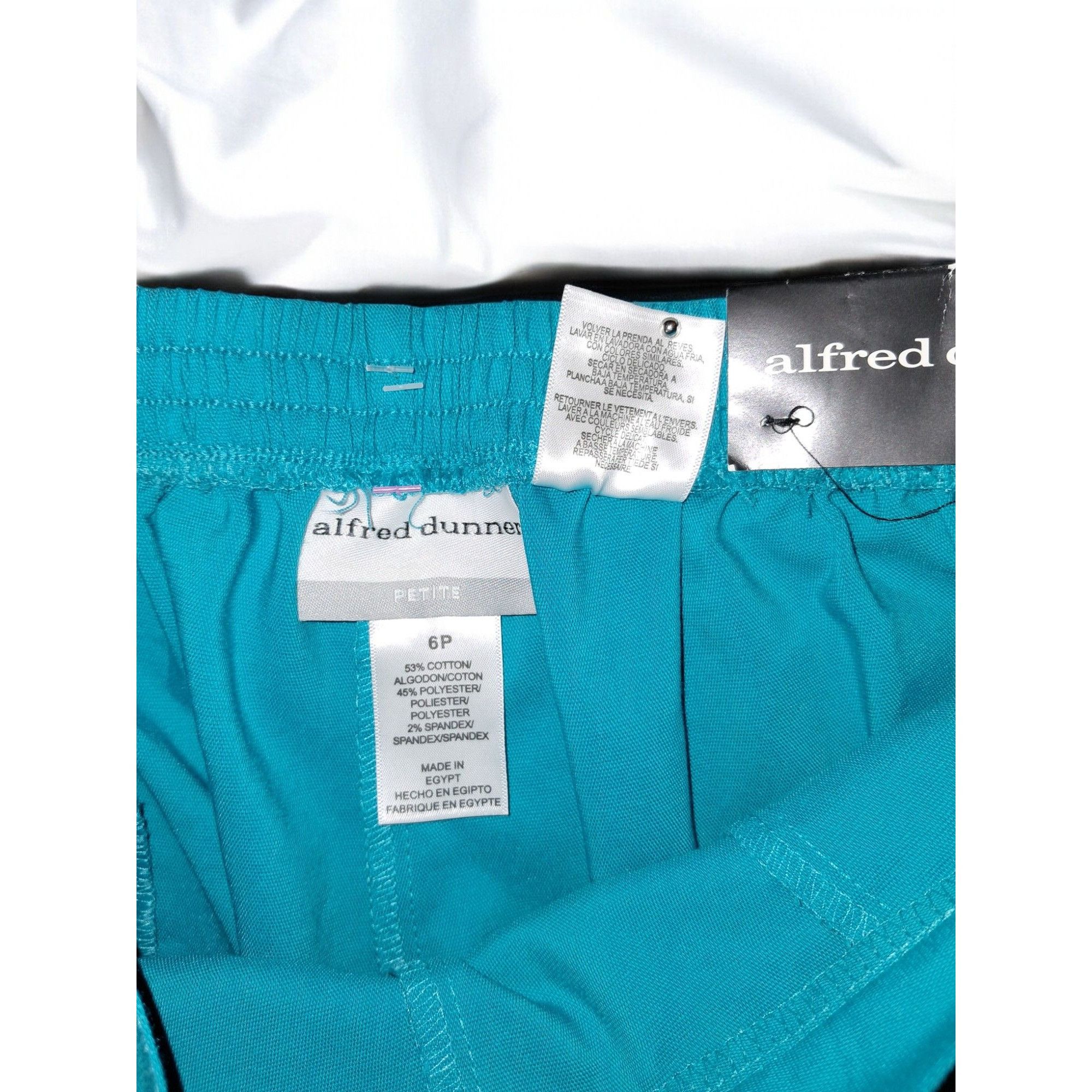 Other Alfred Dunner Teal Classic Fit Size 6P Capri Pant Size 28" / US 6 / IT 42 - 4 Thumbnail