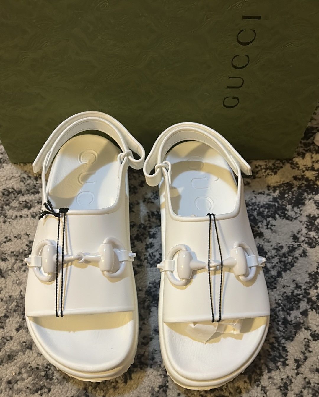 Gucci Gucci Horsebit Flatform Sandal White size 40 Size US 10 / IT 40 - 3 Thumbnail
