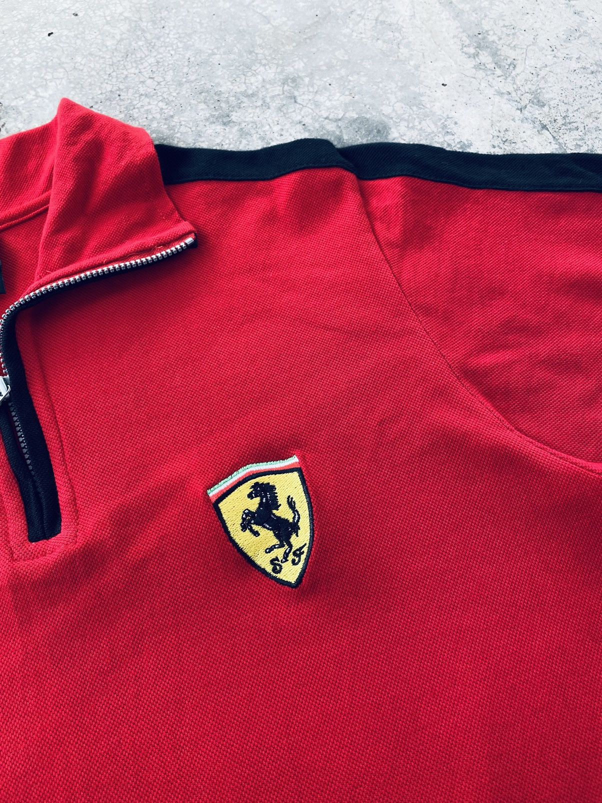 Ferrari Vintage Y2k Ferrari Half Zipper Rare Tees Size US S / EU 44-46 / 1 - 3 Thumbnail