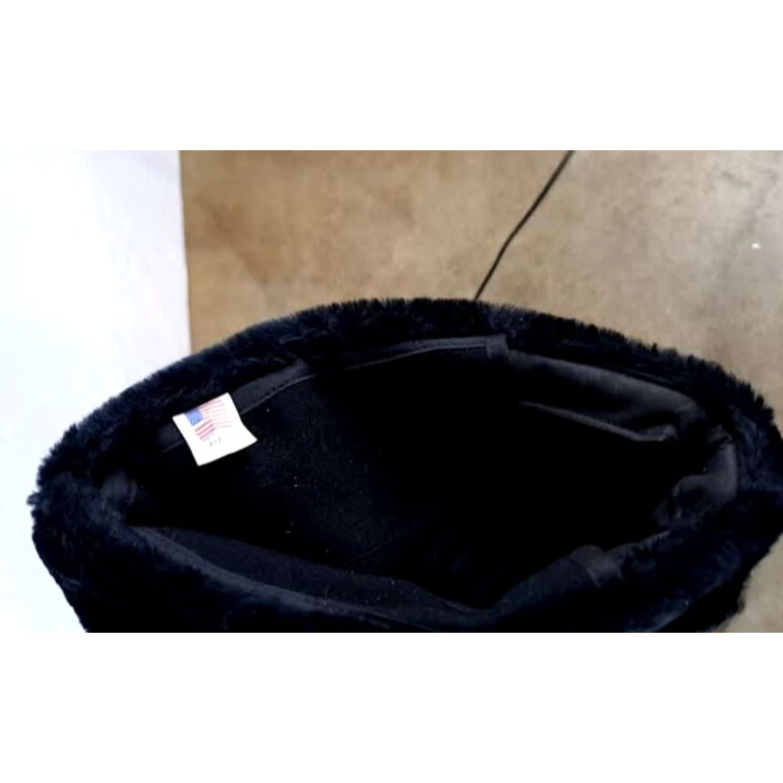 Vintage VINTAGE East Germany Guardsmark Military Police Fur Winter Hat XL Black Mens USA Size ONE SIZE - 3 Thumbnail