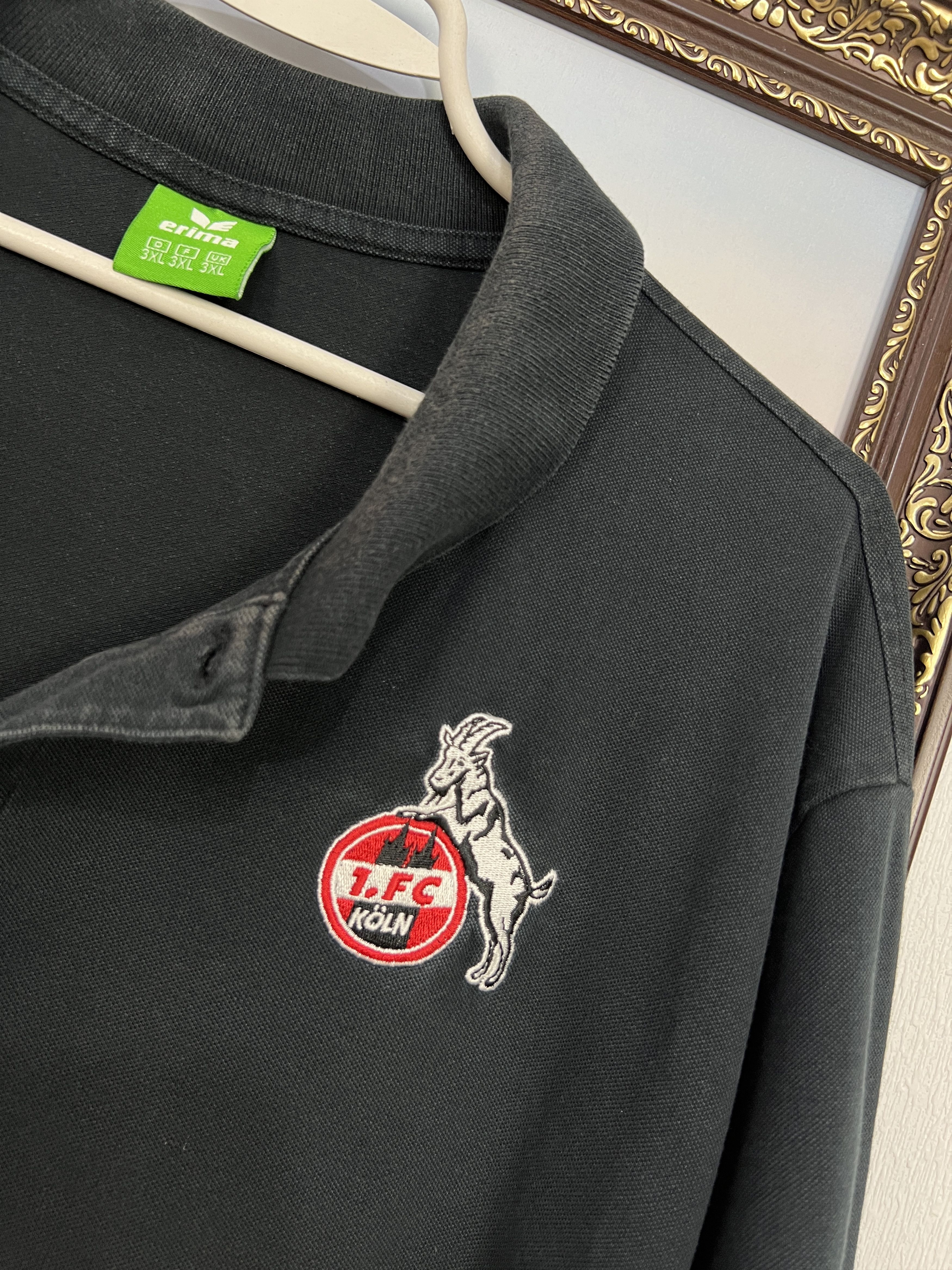 Erima Vintage Erima 1. FC Koln Football Train Black Shirt Polo 3XL Size US XXL / EU 58 / 5 - 4 Thumbnail
