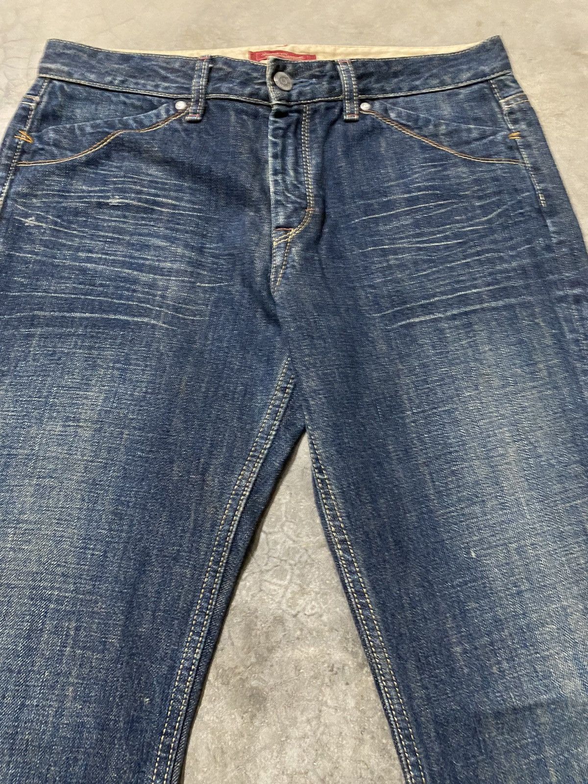 Hysteric Glamour × Japanese Brand Flare Jeans Japanese Rusty Sweet Camel Baggy Jeans Size US 31 - 12 Thumbnail