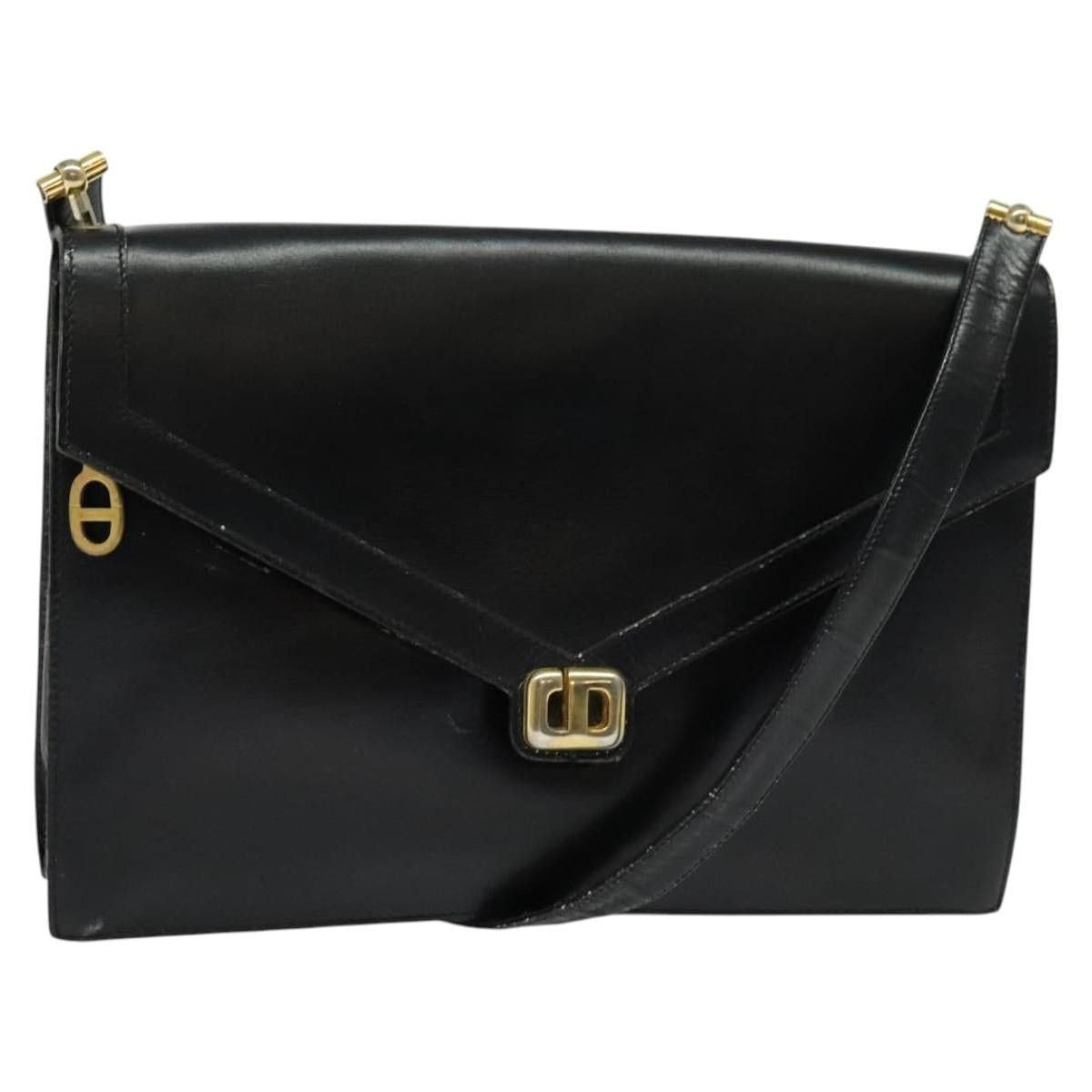 Dior DIOR Shoulder Bag Leather Black Gold Size ONE SIZE - 1 Thumbnail